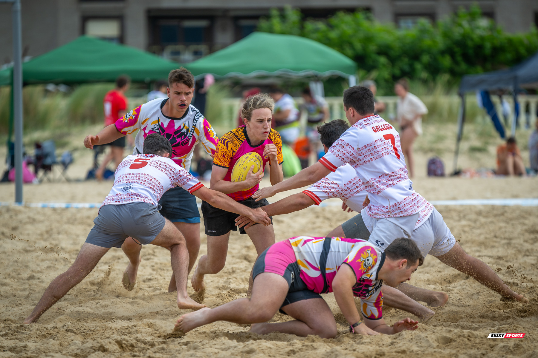  Universitario de Cantabria Rugby Club - Santoña Rugby Club - Rugby Playa - Circuito International del Cantabrico de Rugby Playa - IV Torneo Internacional de Laredo (#2024RugbyPlayaIVLaredo) Photo by: Fredy Monfoto | Siuxy Sports 2024-07-13