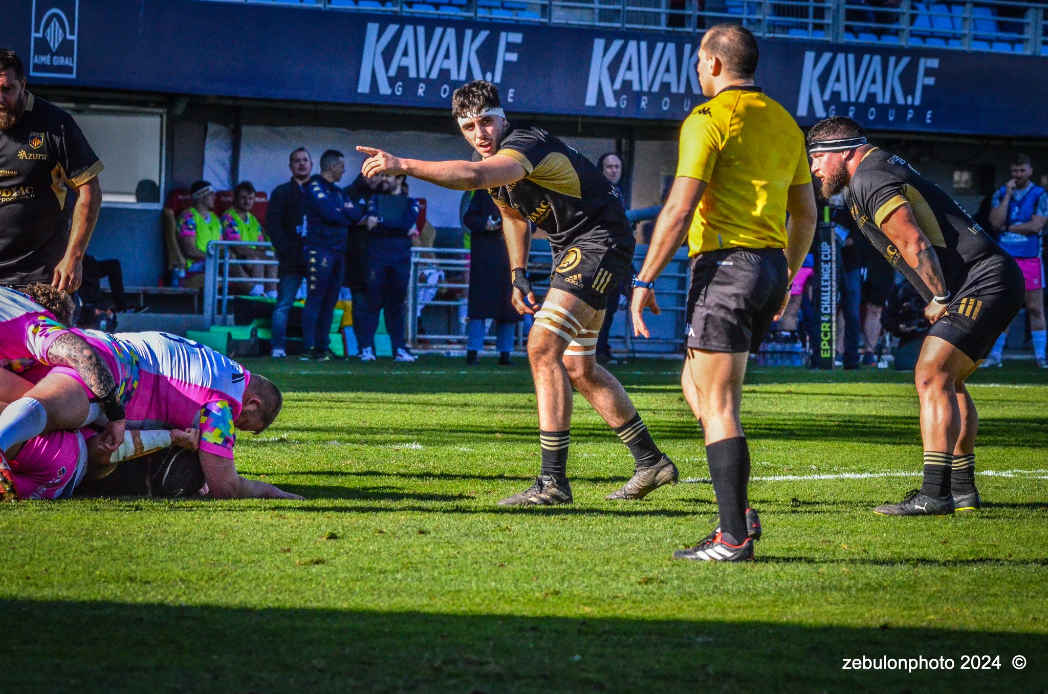  US Arlequins Perpignanais - Newcastle Falcons - Rugby - Challenge Cup - Perpignan (23) vs (32) Newcastle Falcons (#CC24USAPNF01) Photo by: Photo Zebulon | Siuxy Sports 2024-01-21