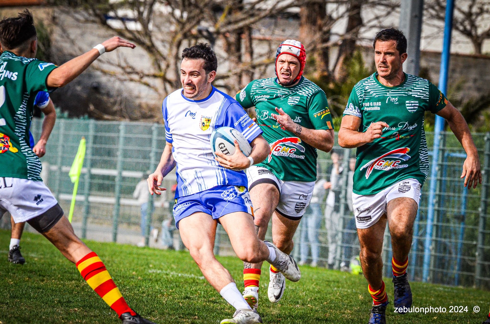  Cabestany Olympique XV - RC Ponteilla - Rugby - FFR Reg3 - Cabestani (15) vs (25) Ponteilla (#FFR24R3CABPON03) Photo by: Photo Zebulon | Siuxy Sports 2024-03-17