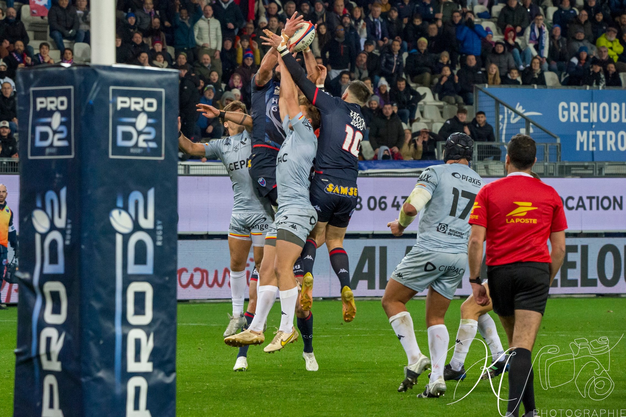  FC Grenoble Rugby - Provence - Rugby - PRO D2 - FC GRENOBLE (45) VS (10) Provence Rugby (#2024PROD1FCGPRR01) Photo by: Karine Valentin | Siuxy Sports 2024-01-04