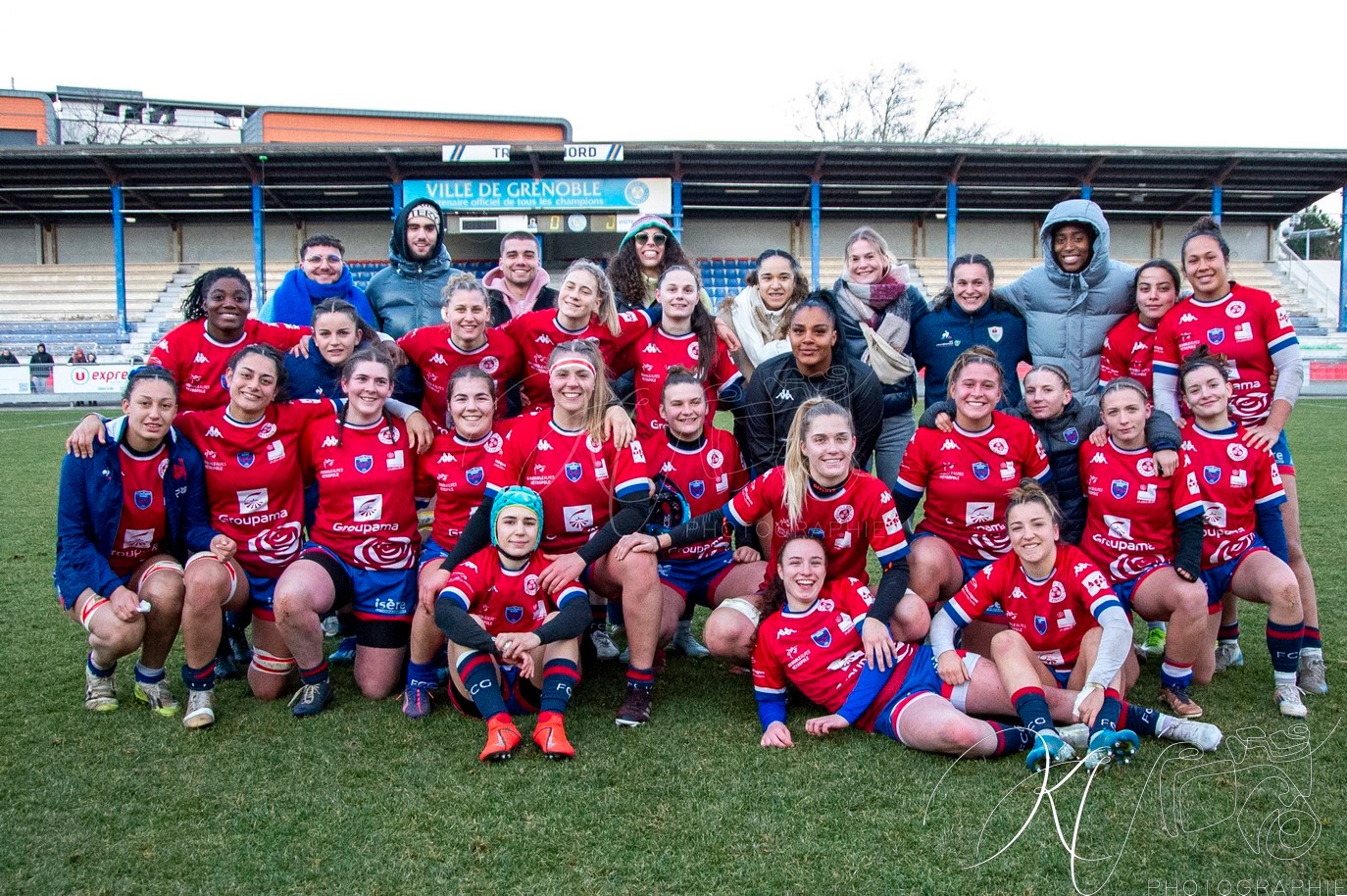  FC Grenoble Rugby - Lyon Olympique Universitaire - Rugby - FFR 2024 - Elite 1 Fém - FCG Amazones (8) vs (5) LOU (#FFR24E1FFCGLOU12) Photo by: Karine Valentin | Siuxy Sports 2024-12-14