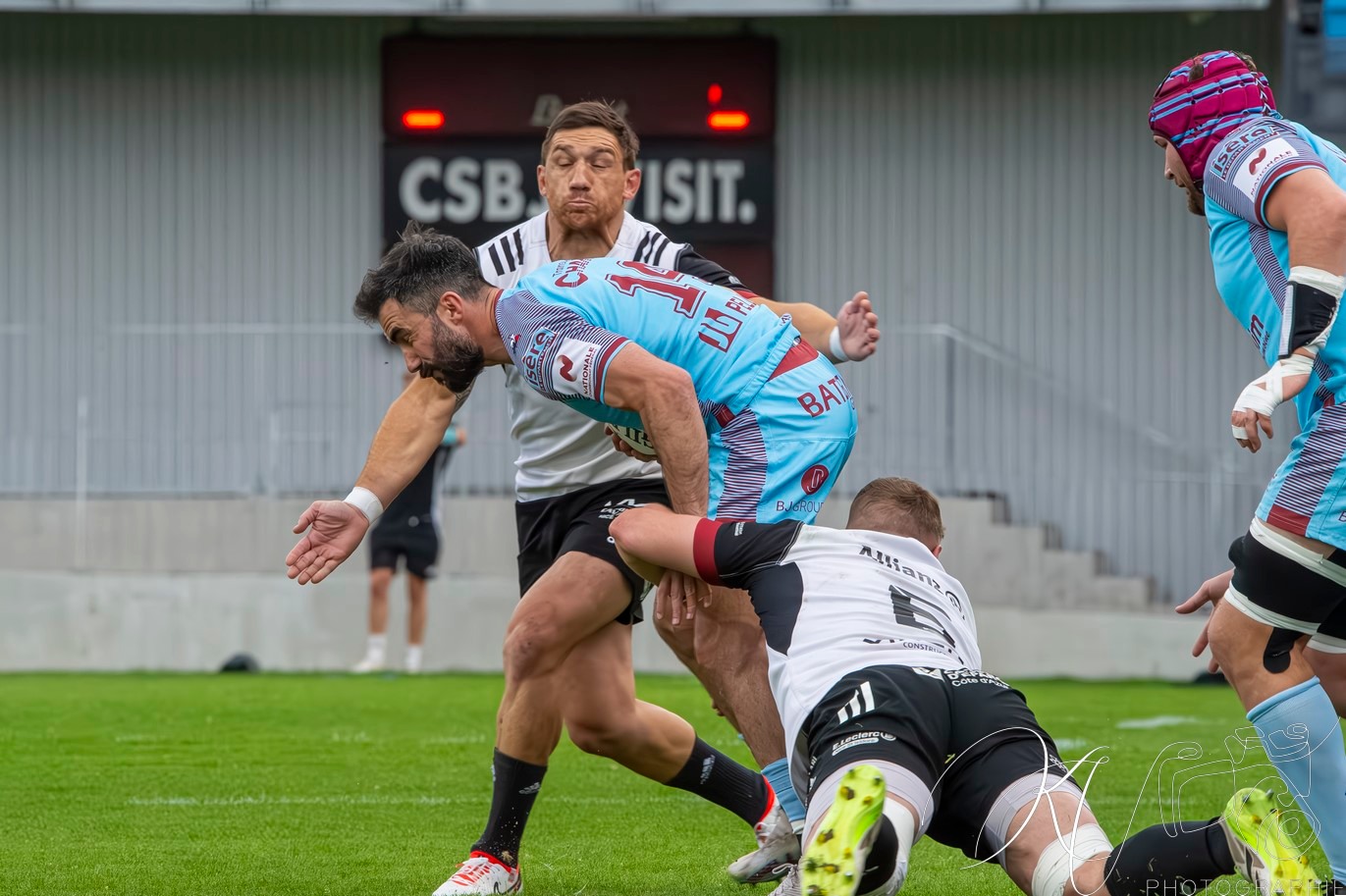  CS Bourgoin-Jallieu - Stade niçois - Rugby - FFR 2024 - National - CS Bourgoin-Jallieu (25) vs (23) Stade Niçois (#FFR24NATCSBJST04) Photo by: Karine Valentin | Siuxy Sports 2024-04-06