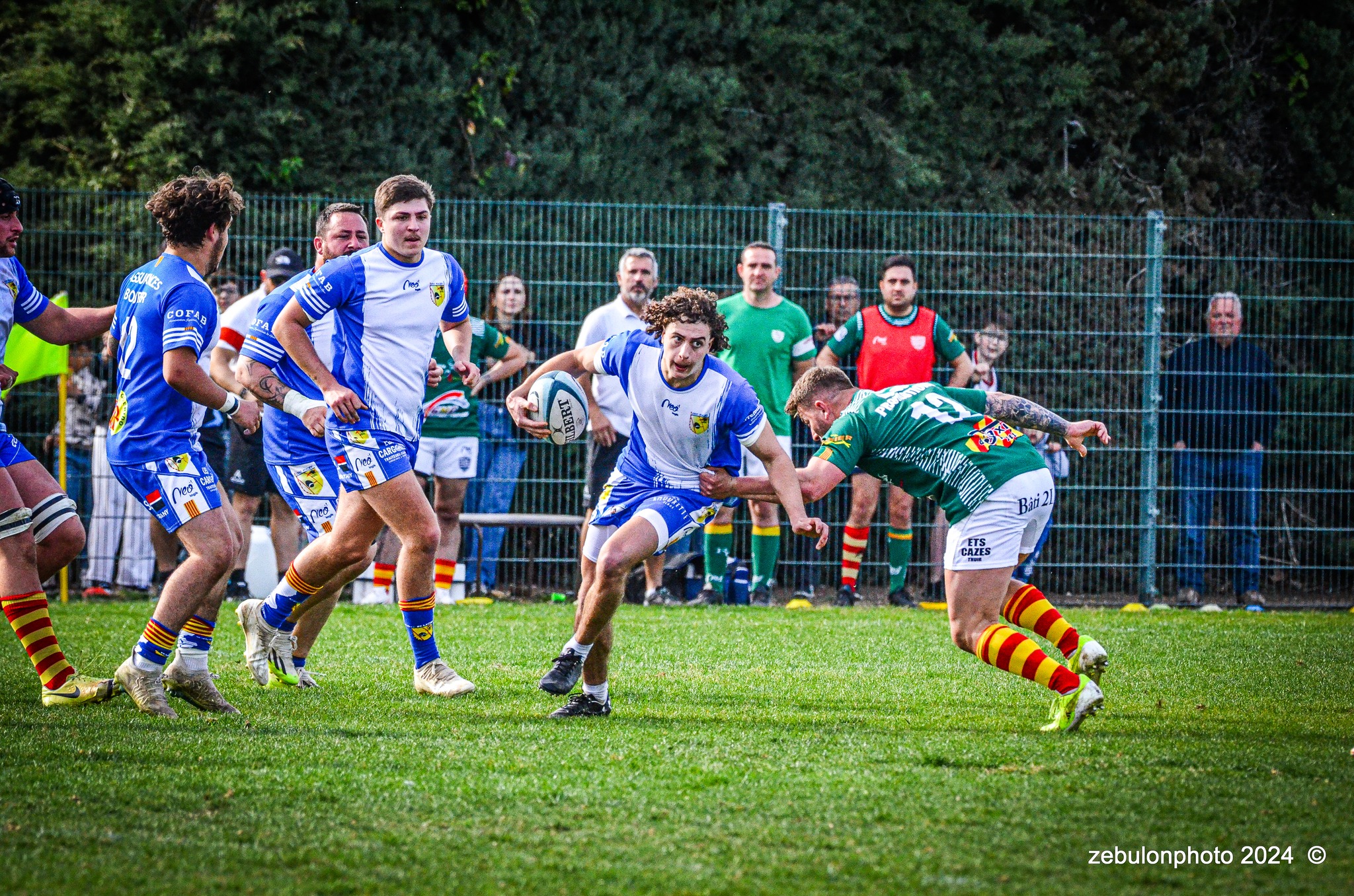  Cabestany Olympique XV - RC Ponteilla - Rugby - FFR Reg3 - Cabestani (15) vs (25) Ponteilla (#FFR24R3CABPON03) Photo by: Photo Zebulon | Siuxy Sports 2024-03-17
