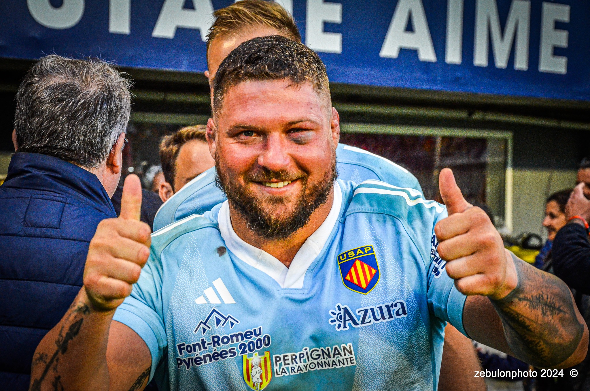  US Arlequins Perpignanais - Castres Olympique - Rugby - FFR 2024 - Top14 - USAP (43) vs (12) Castres  (#FFR24TOPPERCAS03) Photo by: Photo Zebulon | Siuxy Sports 2024-03-30