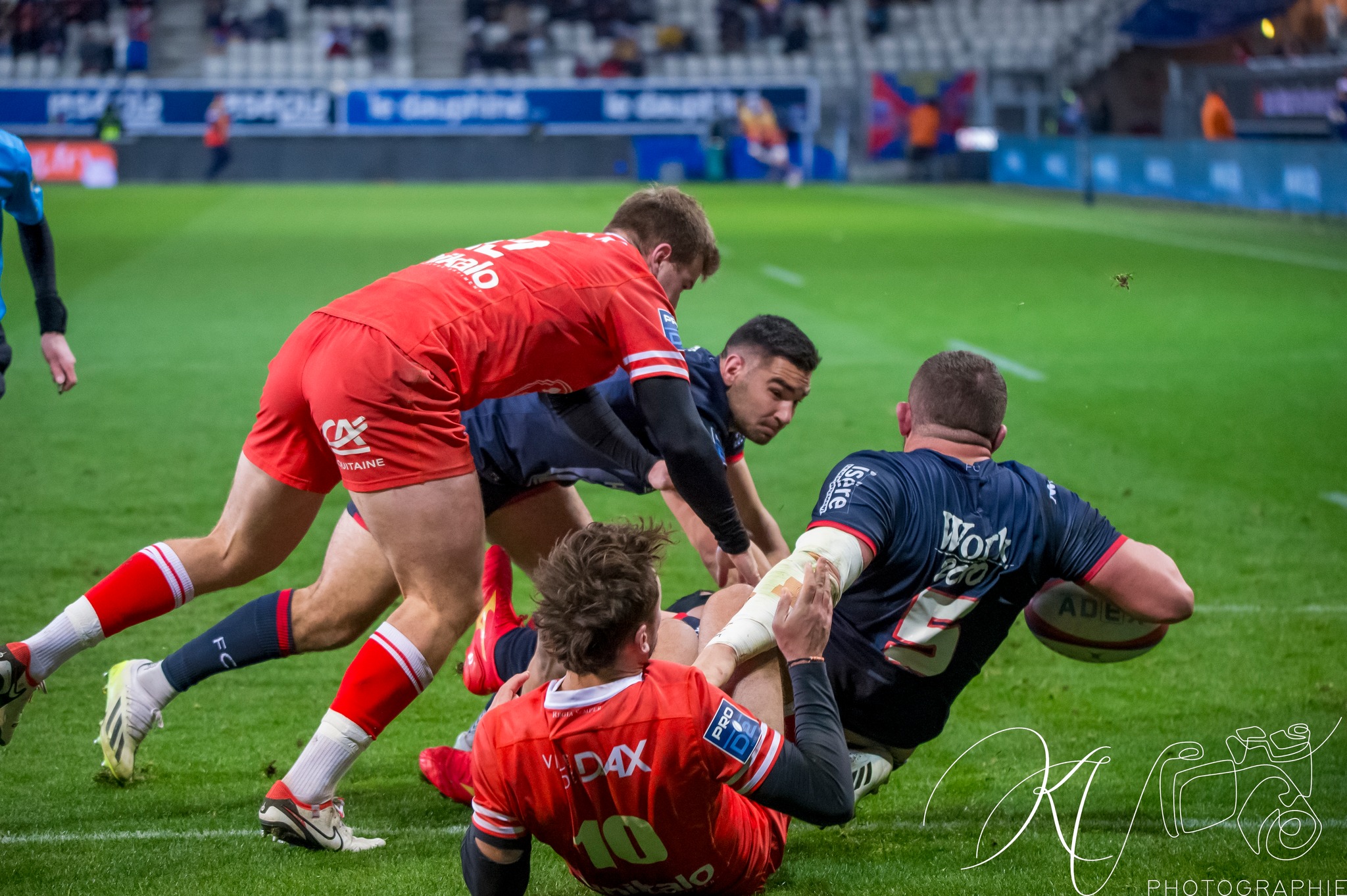  FC Grenoble Rugby - US Dax - Rugby - Pro D2 - FC Grenoble (24) vs (27) US Dax (#PD224FCGDAX01) Photo by: Karine Valentin | Siuxy Sports 2024-01-19