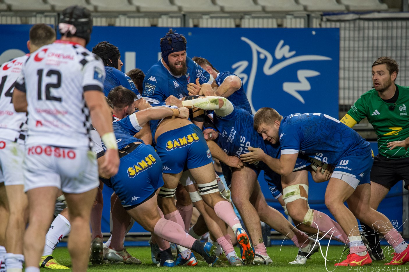  FC Grenoble Rugby - Valence Romans DR - Rugby - PRO D2 2024 - FC Grenoble (44) vs (22) Valence Romans DR (#PROD224FCGVRDR10) Photo by: Karine Valentin | Siuxy Sports 2024-10-11