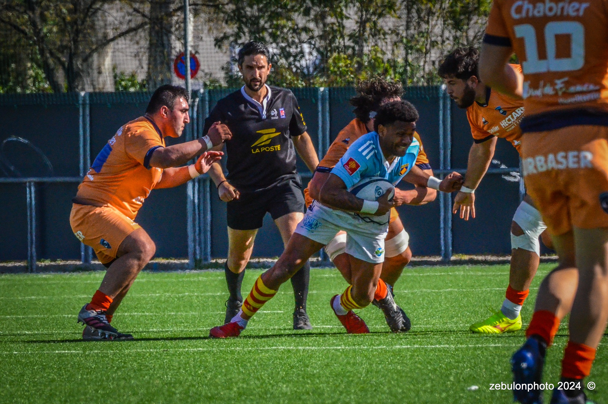  Montpellier Hérault Rugby - US Arlequins Perpignanais - Rugby - 2024 Espoirs - Montpellier (18) vs (7) Perpignan (#ESP24MHRUSAP03) Photo by: Photo Zebulon | Siuxy Sports 2024-03-16