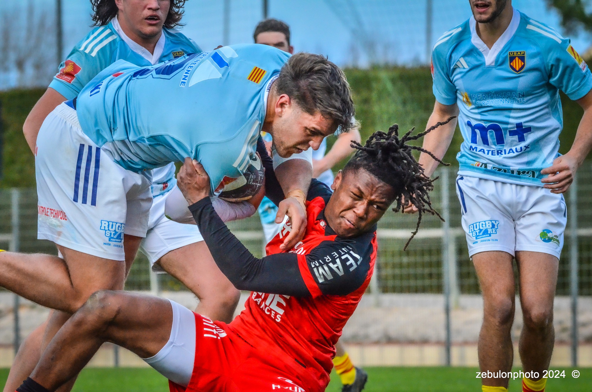  US Arlequins Perpignanais - RC Toulonnais - Rugby - Espoirs - USAP vs RCT (#ESP24USAPRCT02) Photo by: Photo Zebulon | Siuxy Sports 2024-02-10