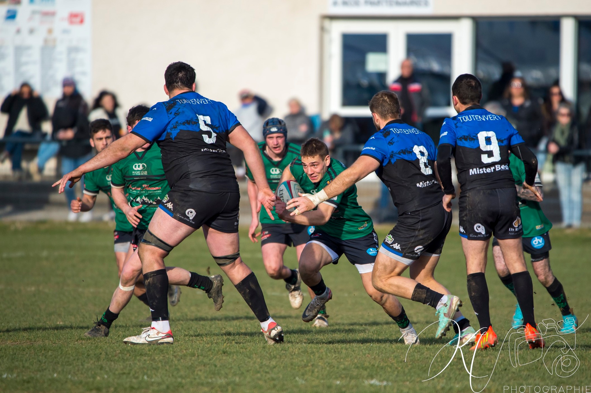  US Vinay - Rugby Club des Vallons de la Tour - Rugby - FED2 2024 - US Vinay (34) vs (25) RC des Vallons de la Tour (#FED224USVVDT01) Photo by: Karine Valentin | Siuxy Sports 2024-01-28