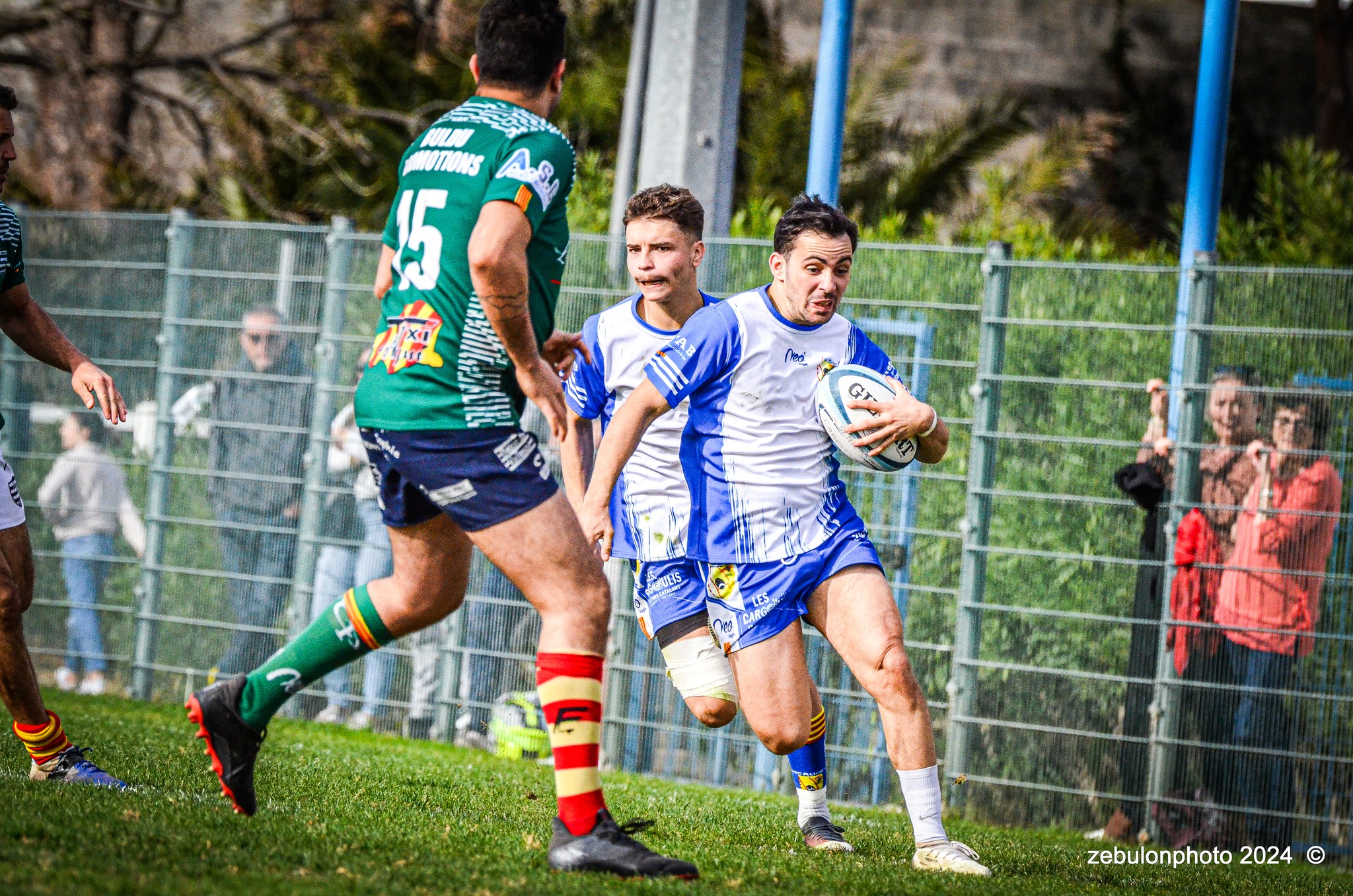  Cabestany Olympique XV - RC Ponteilla - Rugby - FFR Reg3 - Cabestani (15) vs (25) Ponteilla (#FFR24R3CABPON03) Photo by: Photo Zebulon | Siuxy Sports 2024-03-17