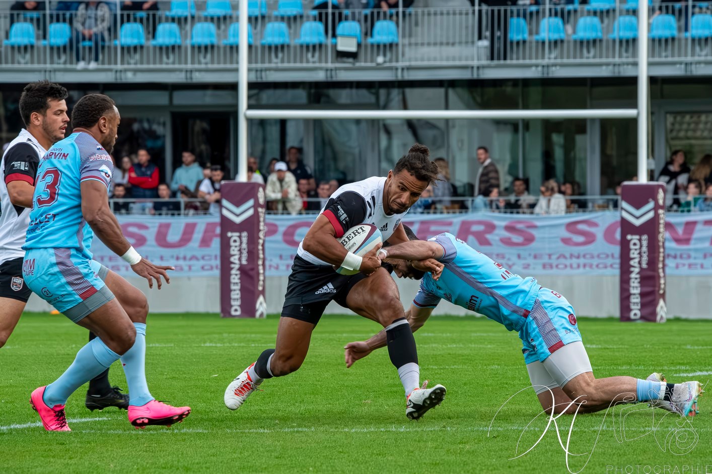  CS Bourgoin-Jallieu - Stade niçois - Rugby - FFR 2024 - National - CS Bourgoin-Jallieu (25) vs (23) Stade Niçois (#FFR24NATCSBJST04) Photo by: Karine Valentin | Siuxy Sports 2024-04-06