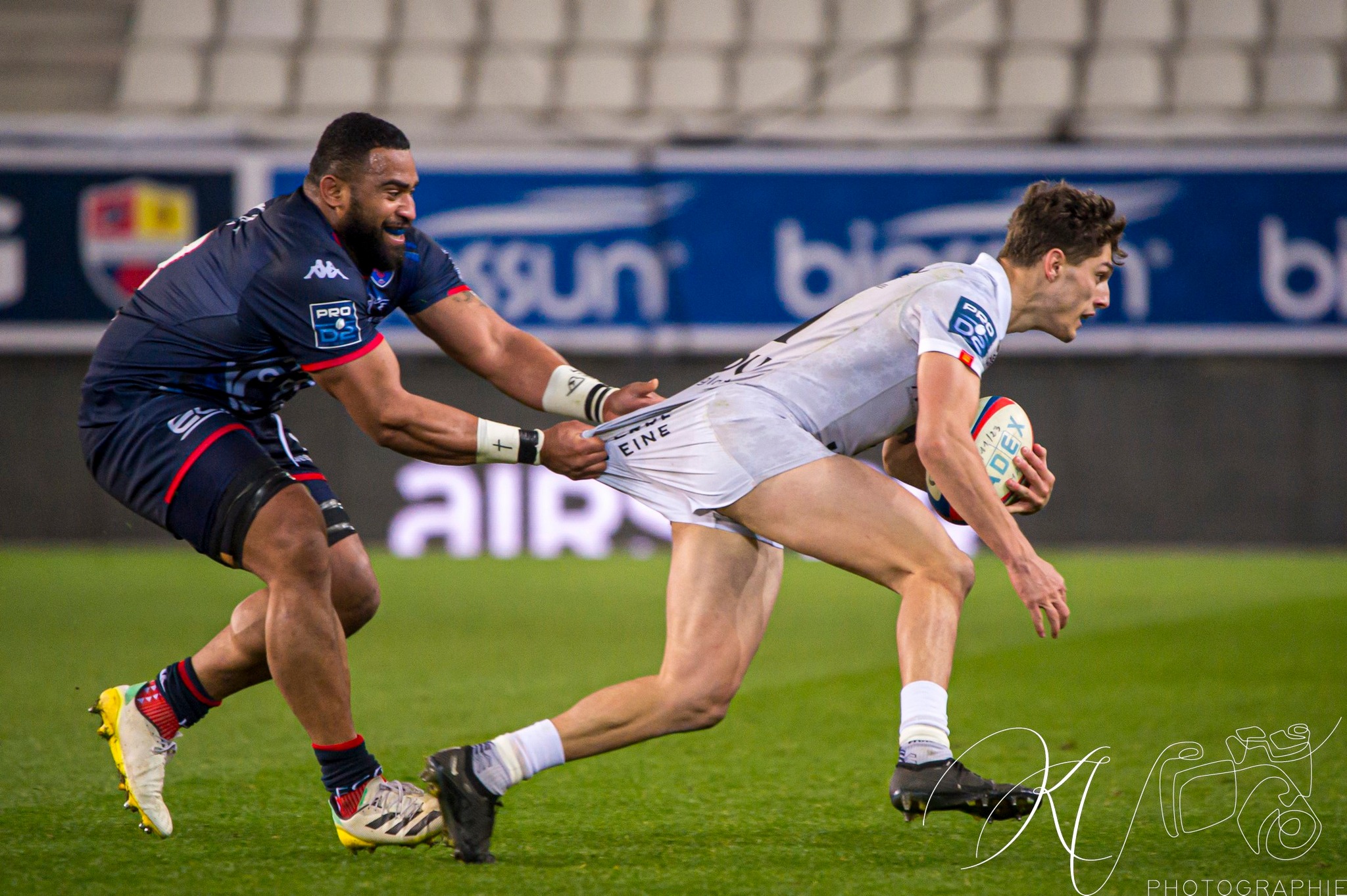 Pio MUARUA -  FC Grenoble Rugby - Rouen Normandie Rugby - Rugby - Pro D2 - FC Grenoble (43) vs (16) Rouen (#PD224FCGRNR03) Photo by: Karine Valentin | Siuxy Sports 2024-03-01