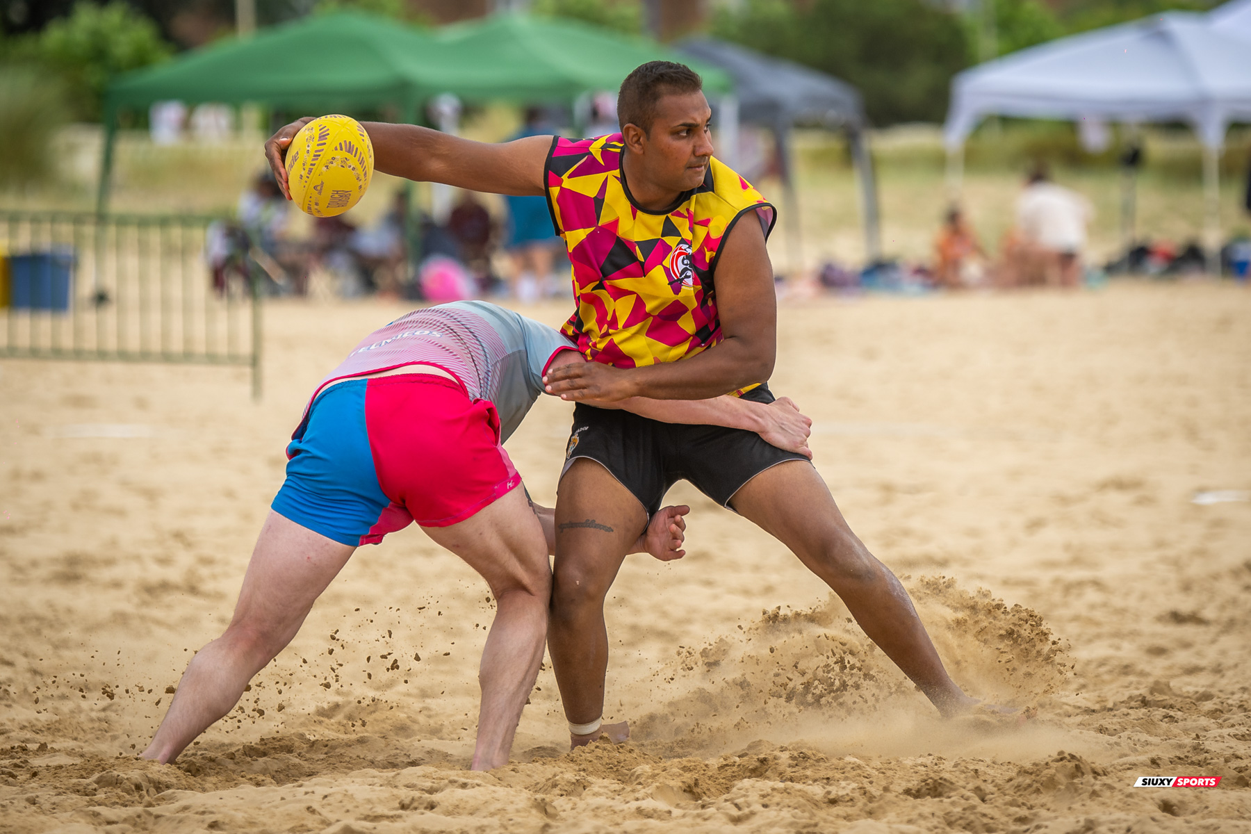  Universitario de Cantabria Rugby Club - Santoña Rugby Club - Rugby Playa - Circuito International del Cantabrico de Rugby Playa - IV Torneo Internacional de Laredo (#2024RugbyPlayaIVLaredo) Photo by: Fredy Monfoto | Siuxy Sports 2024-07-13