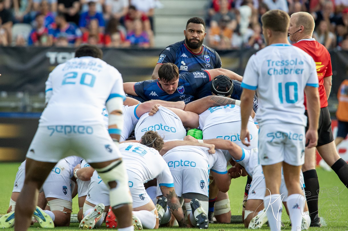  FC Grenoble Rugby - Montpellier Hérault Rugby - Rugby - FFR - 2024 - Access Match -  FC Grenoble (18) vs (20) Montpellier (#FFR24FCGMHR06) Photo by: Karine Valentin | Siuxy Sports 2024-06-16