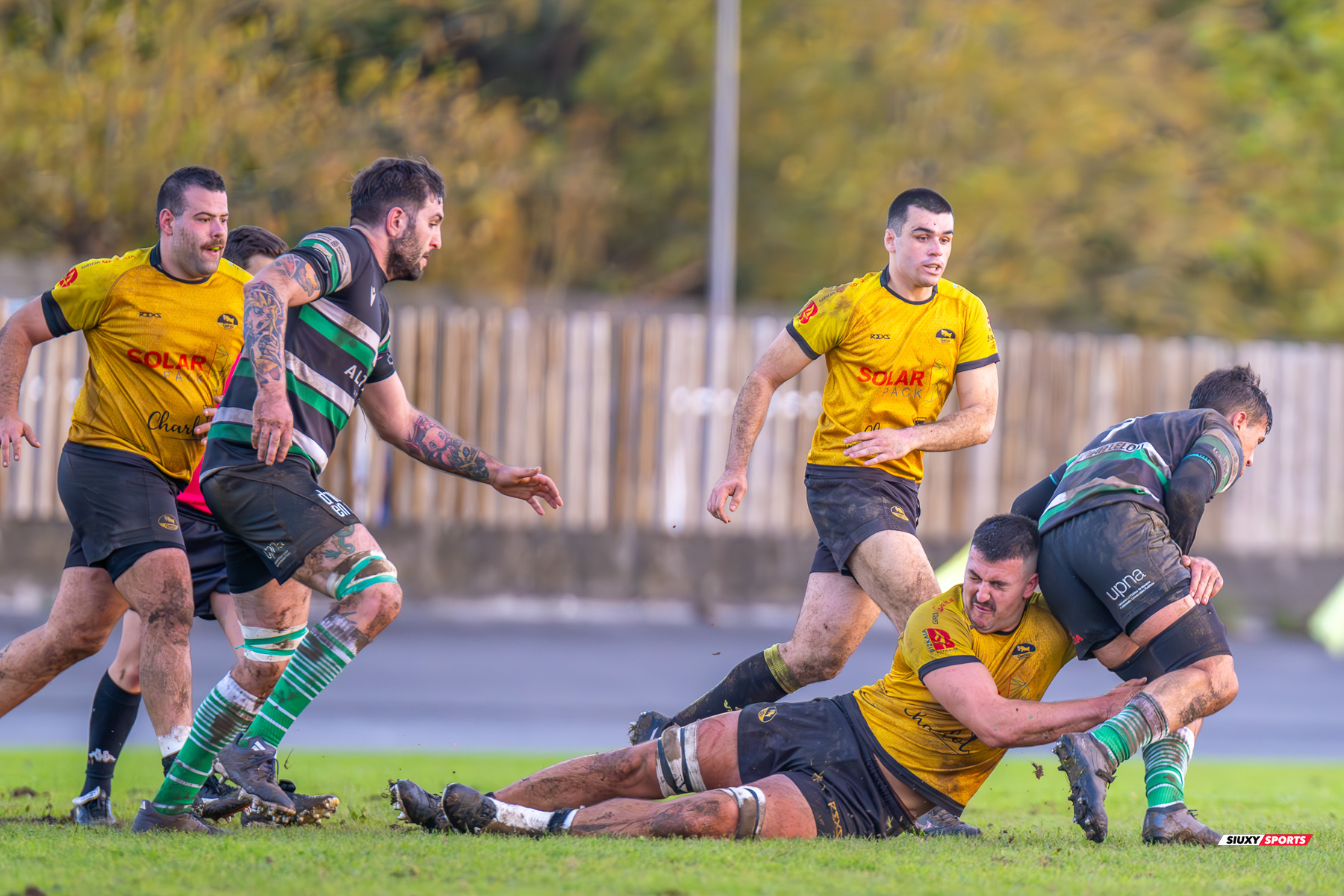 Gonzalo DE LA FUENTE QUINTANA - Kerman PASTOR AYO -  Getxo Artea Rugby Taldea - La Única Rugby Taldea - Rugby - FER 2024 - DHB - Getxo RT (91) vs (0) La Unica RT (#FER24DHBGRTLUR11) Photo by: Fredy Monfoto | Siuxy Sports 2023-11-04