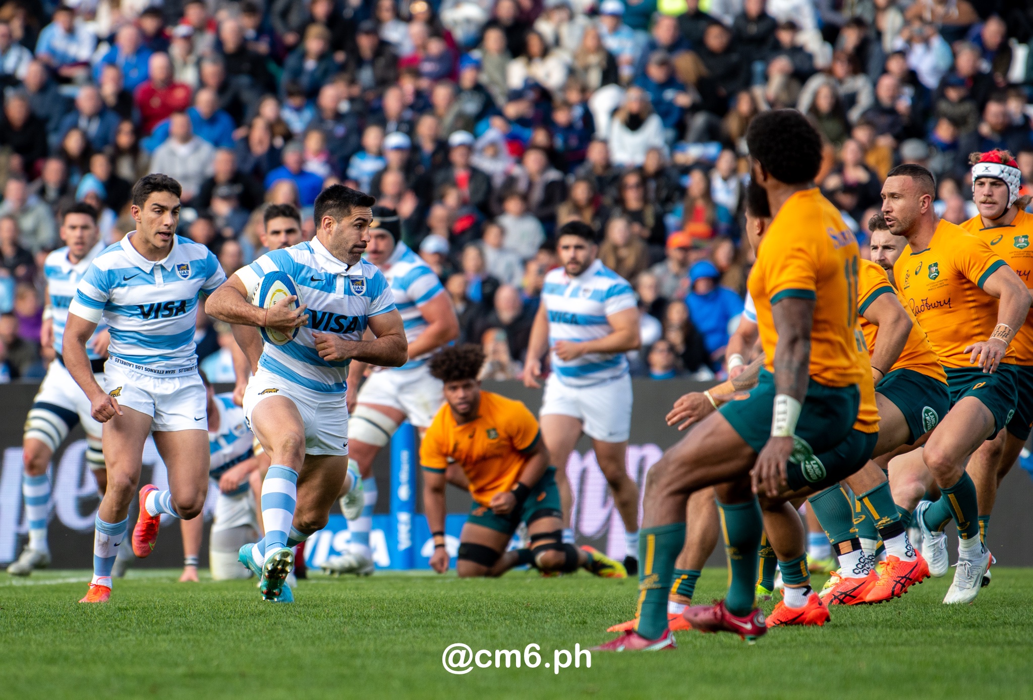  Selección Argentina de Rugby XV - Australia national rugby union team (M) - Rugby - Rugby Championship - Pumas (26) vs (41) Australia - Mendoza - Reel B (#RCH22ARGAUSb07) Photo by: Christian Mas | Siuxy Sports 2022-07-06