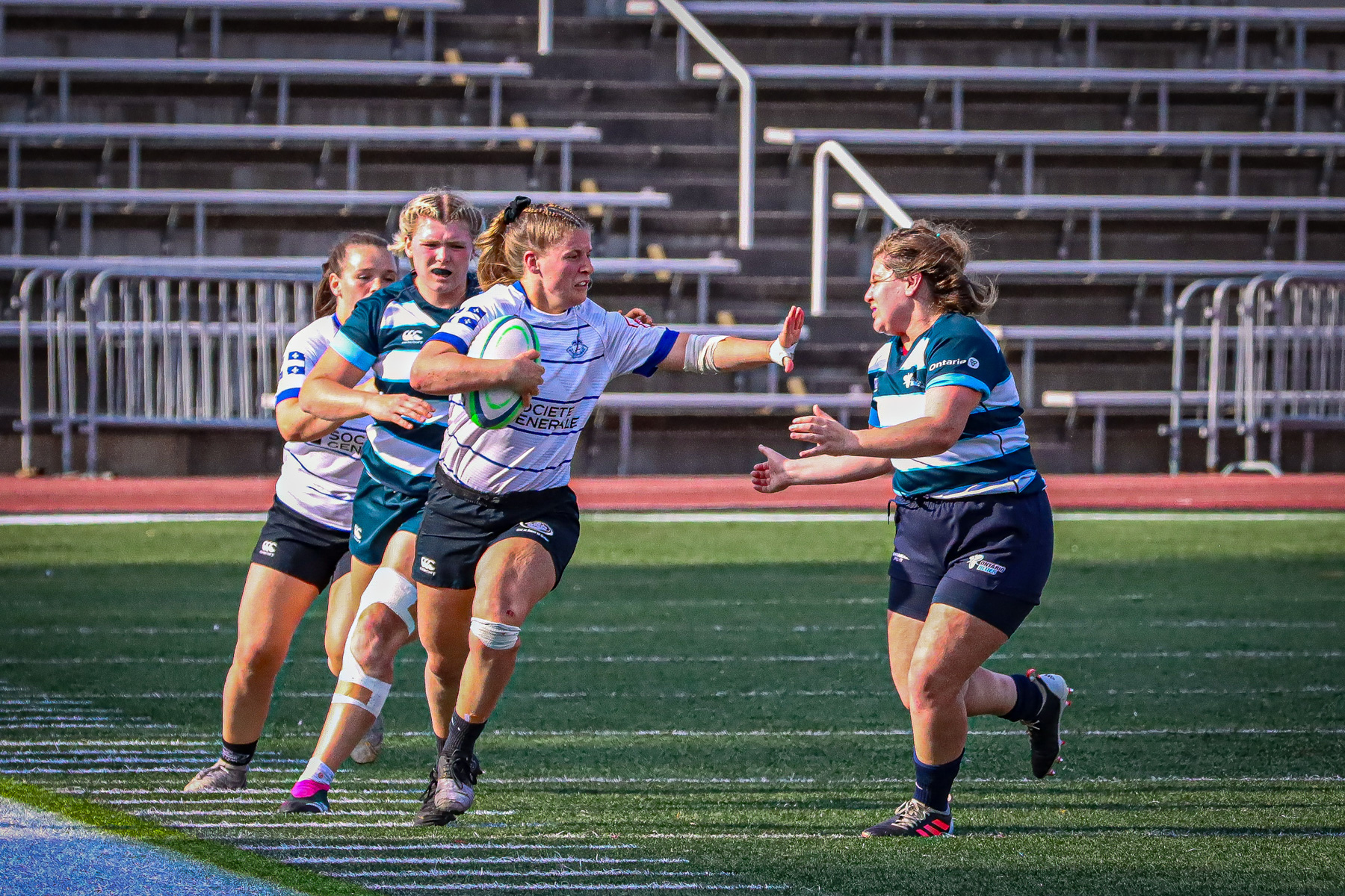  Équipe féminine - Rugby Québec - Ontario Blues (w) - Rugby - QORC-CROQ 2024 - FINALS - QUÉBEC EST (37) VS (13) ONTARIO EST - 1ST POSITION - Reel Mayarts (#QORC24QCEONE16) Photo by: Photo Mayarts | Siuxy Sports 2024-06-01