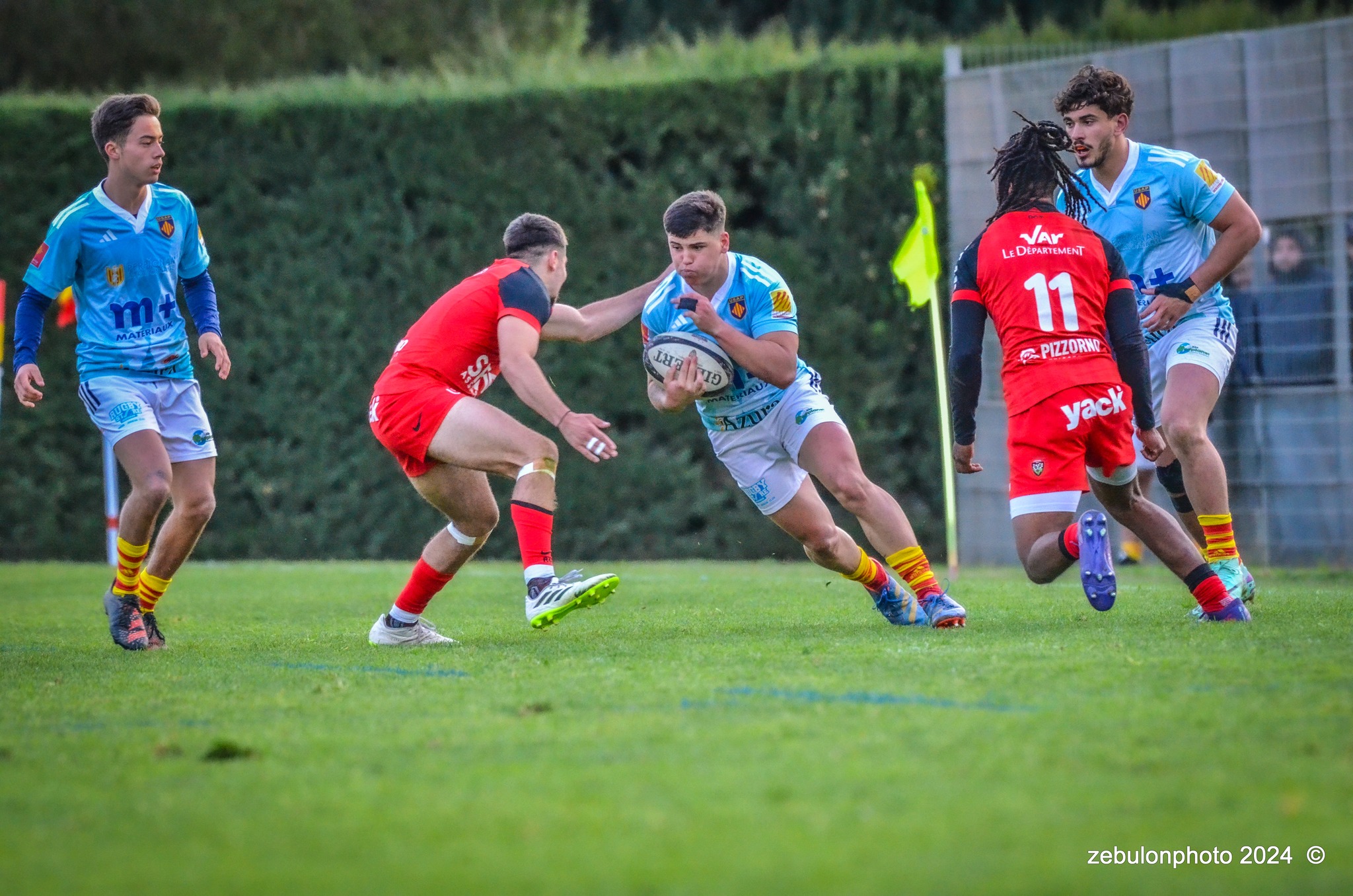  US Arlequins Perpignanais - RC Toulonnais - Rugby - Espoirs - USAP vs RCT (#ESP24USAPRCT02) Photo by: Photo Zebulon | Siuxy Sports 2024-02-10