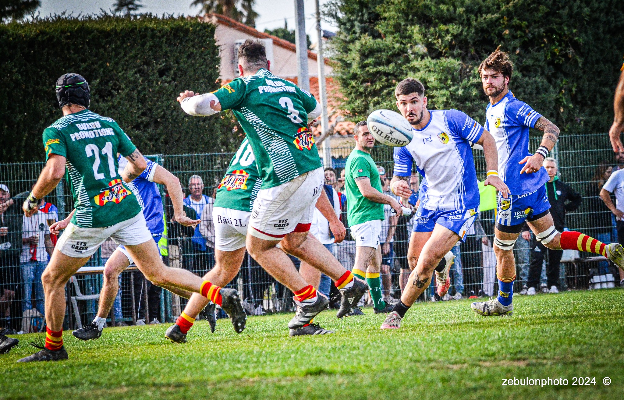  Cabestany Olympique XV - RC Ponteilla - Rugby - FFR Reg3 - Cabestani (15) vs (25) Ponteilla (#FFR24R3CABPON03) Photo by: Photo Zebulon | Siuxy Sports 2024-03-17