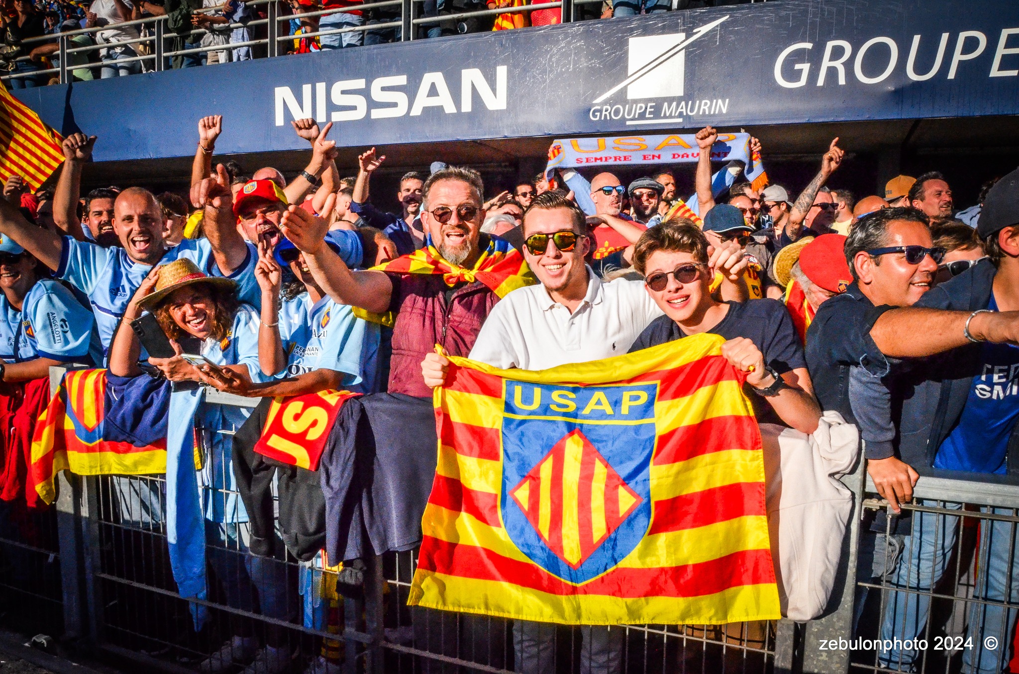  US Arlequins Perpignanais - Lyon Olympique Universitaire - Rugby - FFR 2024 - TOP14 - USAP (51) VS (20) LOU (#FFR24T14USALOU04) Photo by: Photo Zebulon | Siuxy Sports 2024-04-20