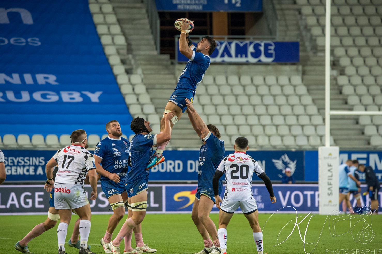  FC Grenoble Rugby - Valence Romans DR - Rugby - PRO D2 2024 - FC Grenoble (44) vs (22) Valence Romans DR (#PROD224FCGVRDR10) Photo by: Karine Valentin | Siuxy Sports 2024-10-11