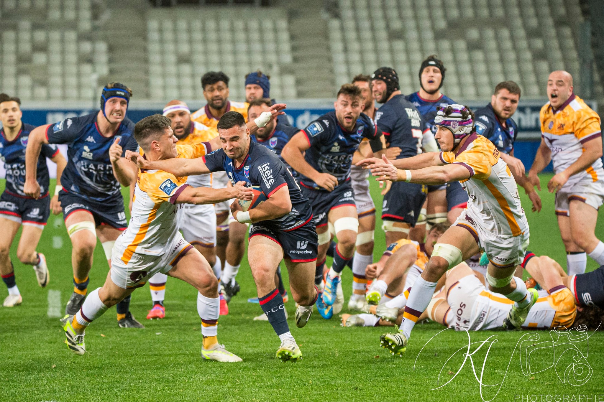  FC Grenoble Rugby - Soyaux Angoulême - Rugby - PRO D2 - FC Grenoble (21) vs (18) Soyaux Angouleme (#PD224FCGSAN03) Photo by: Karine Valentin | Siuxy Sports 2024-03-29