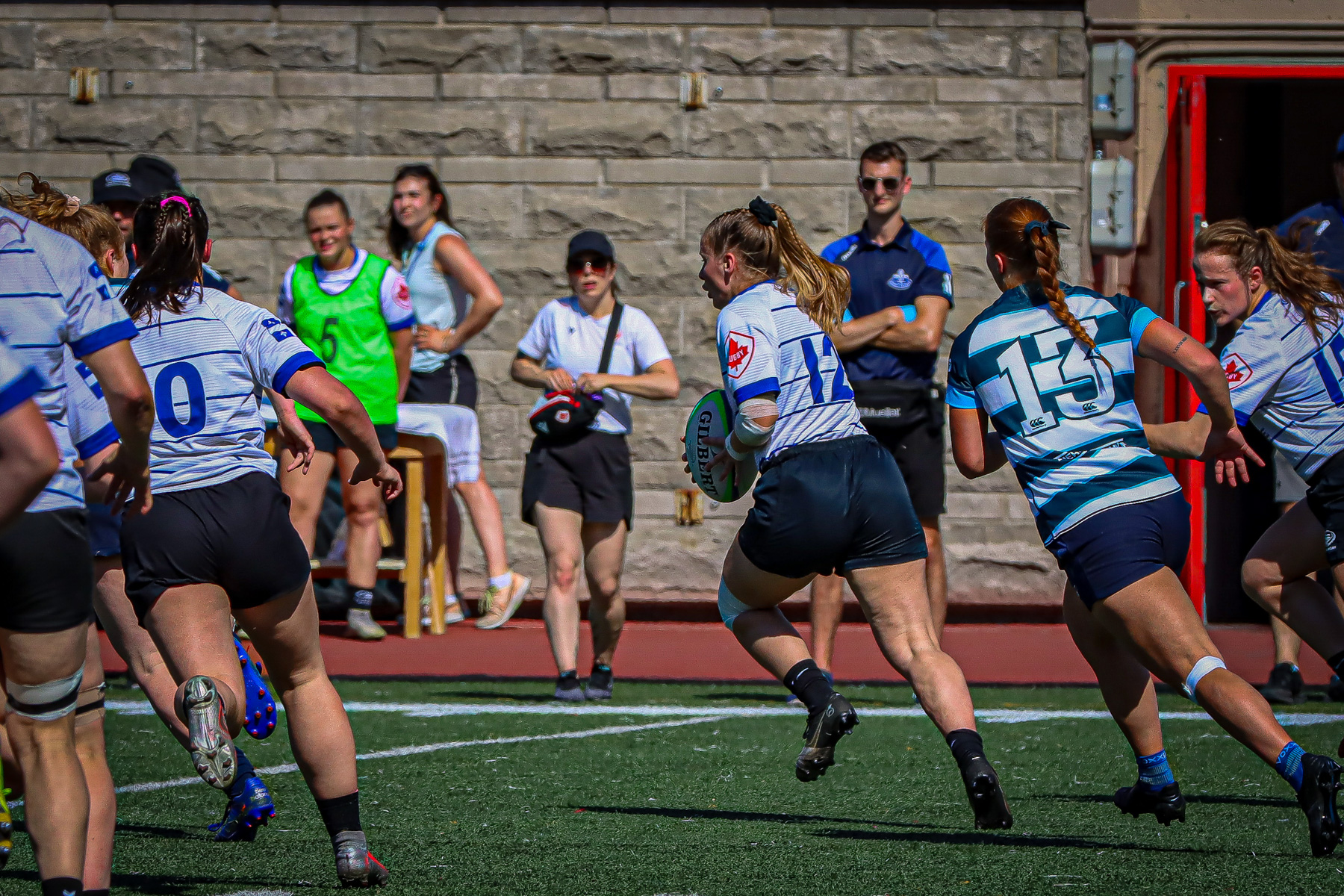  Équipe féminine - Rugby Québec - Ontario Blues (w) - Rugby - QORC-CROQ 2024 - FINALS - QUÉBEC EST (37) VS (13) ONTARIO EST - 1ST POSITION - Reel Mayarts (#QORC24QCEONE16) Photo by: Photo Mayarts | Siuxy Sports 2024-06-01