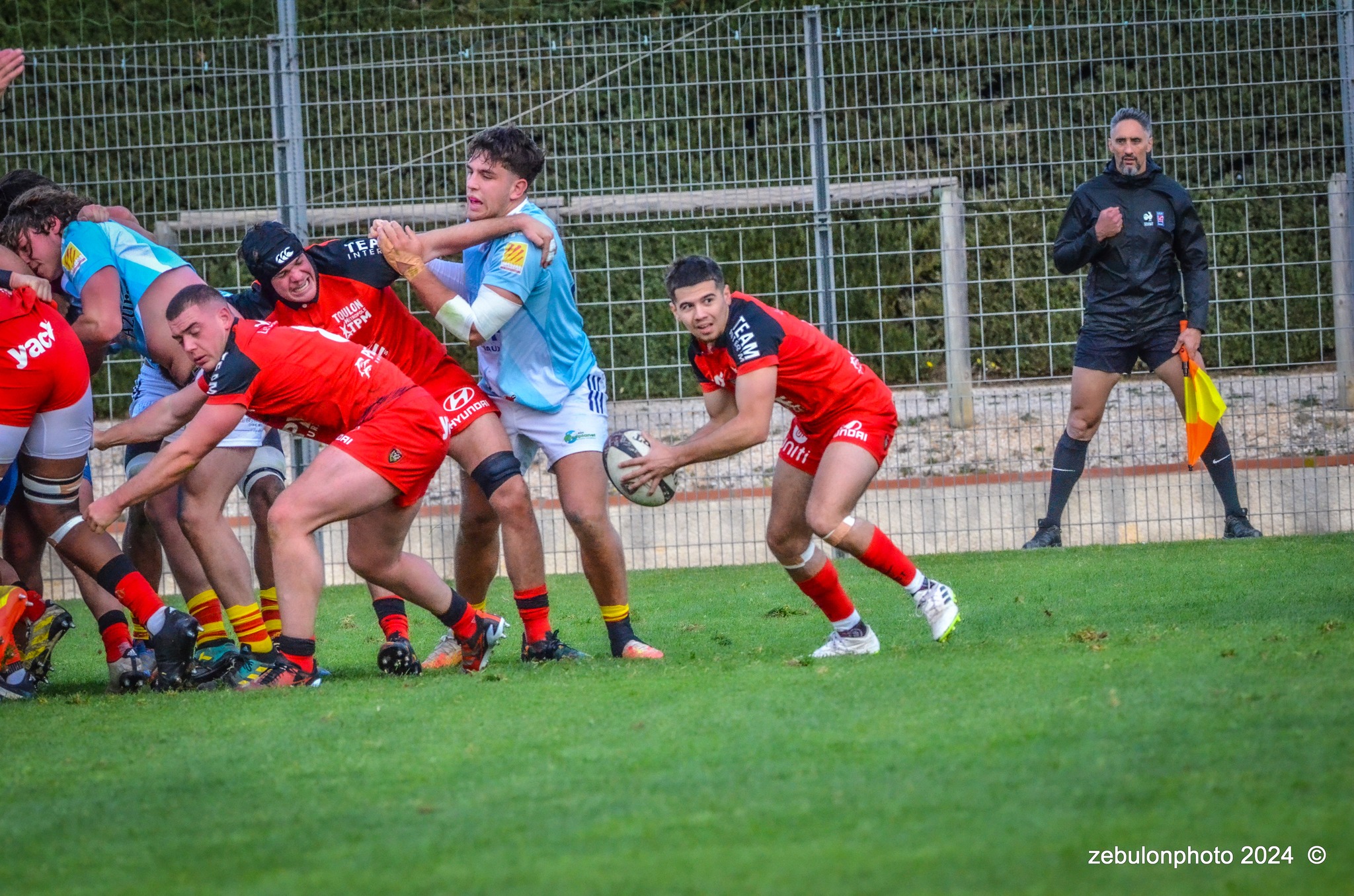 US Arlequins Perpignanais - RC Toulonnais - Rugby - Espoirs - USAP vs RCT (#ESP24USAPRCT02) Photo by: Photo Zebulon | Siuxy Sports 2024-02-10