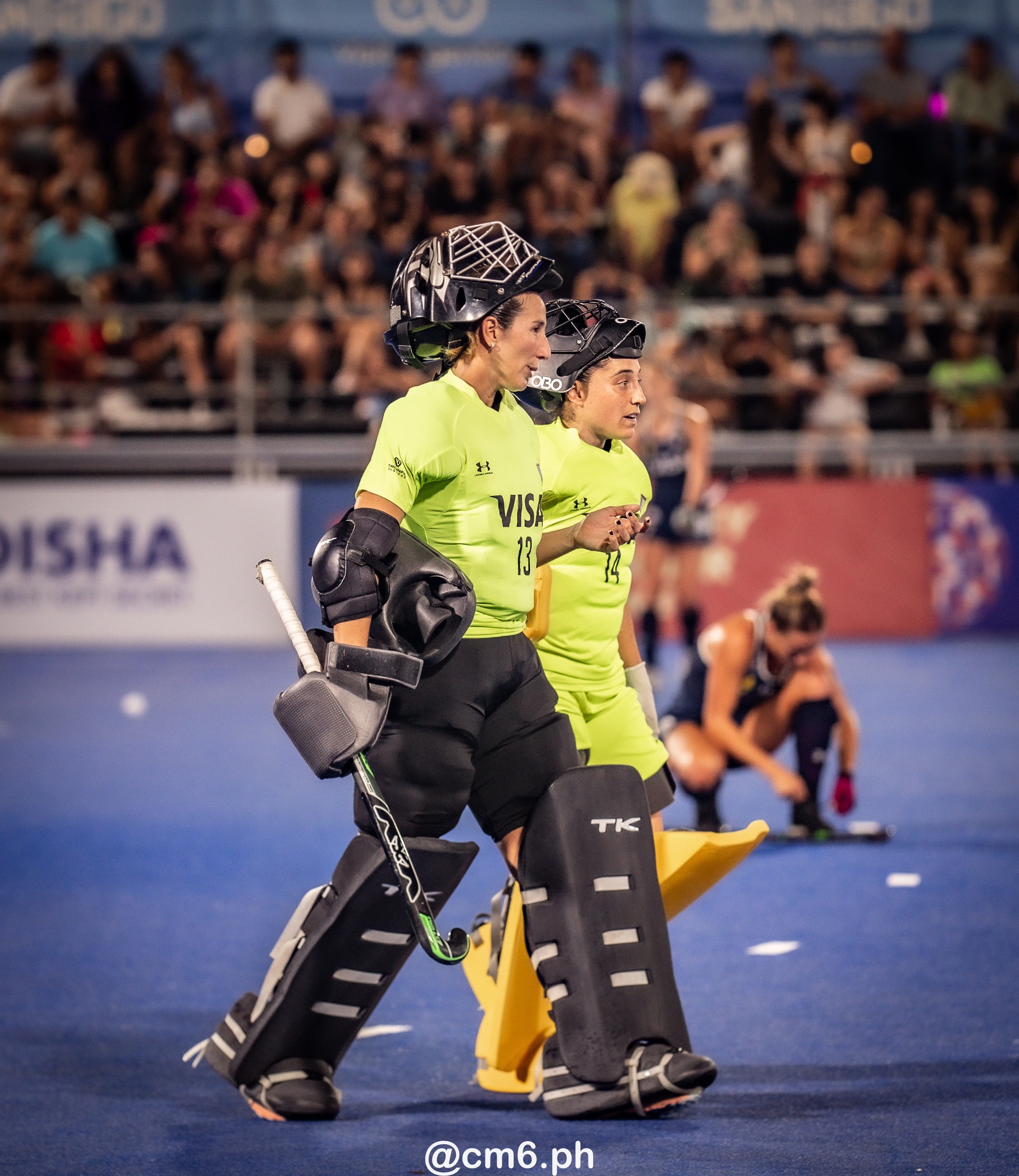 Clara BARBERI - Cristina COSENTINO -  Selección femenina de hockey sobre césped de Argentina - Germany women's national field hockey team - Field hockey - FIH Pro League Fem 2023-2024 - Argentina (3) vs (1) Germany (#FIHPF24ARGGER02) Photo by: Christian Mas | Siuxy Sports 2024-02-16