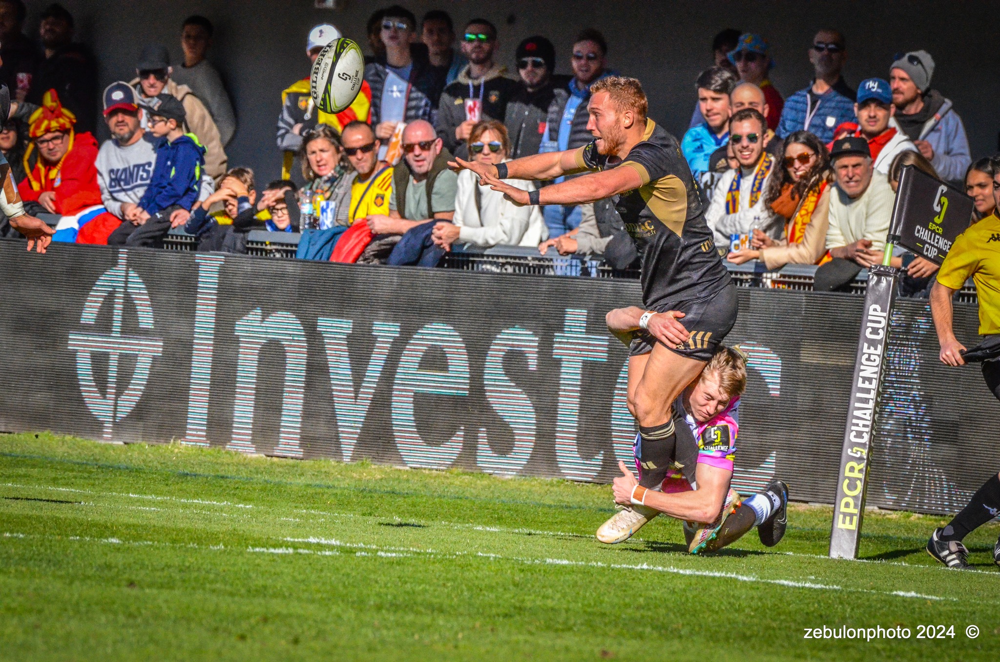  US Arlequins Perpignanais - Newcastle Falcons - Rugby - Challenge Cup - Perpignan (23) vs (32) Newcastle Falcons (#CC24USAPNF01) Photo by: Photo Zebulon | Siuxy Sports 2024-01-21