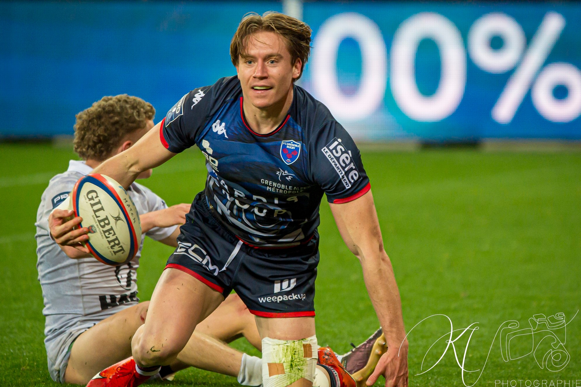 Wilfried HULLEU -  FC Grenoble Rugby - Rouen Normandie Rugby - Rugby - Pro D2 - FC Grenoble (43) vs (16) Rouen (#PD224FCGRNR03) Photo by: Karine Valentin | Siuxy Sports 2024-03-01
