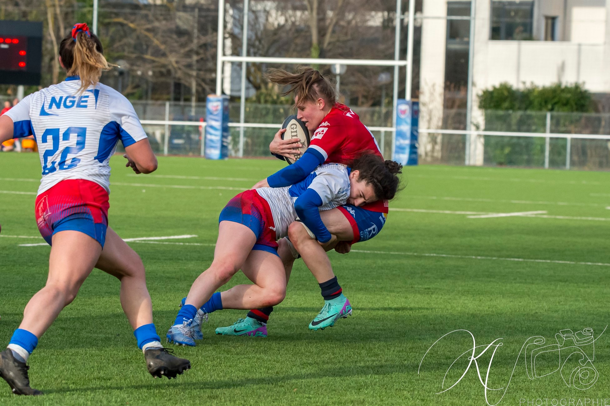 Emeline GROS -  FC Grenoble Rugby - Blagnac - Rugby - 2024 Élite 1 Féminine - FC Grenoble Amazones (18)  vs (13) Blagnac (#E1G24FCGBLA02) Photo by: Karine Valentin | Siuxy Sports 2024-02-18