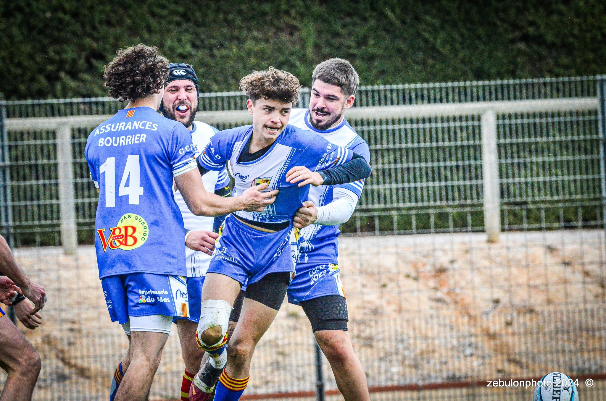  Cabestany Olympique XV - Rugby Athlétique Cerdagne Capcir - Rugby - Ligue Occitanie - Cabestany vs Cerdagne Capcir (#LO24CABRACC01) Photo by: Photo Zebulon | Siuxy Sports 2024-01-27