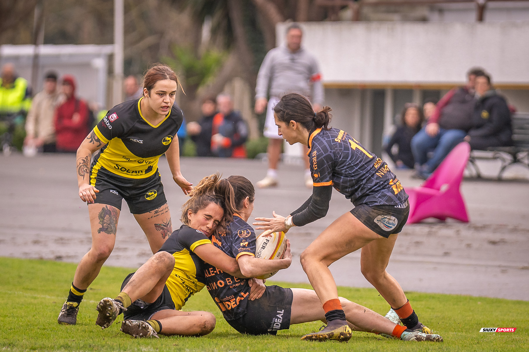 Getxo Artea Rugby Taldea - Club de Rugby Les Abelles - Rugby - FER 2024 - DHB F - Getxo Neskak Rt (19) vs (10) Les Abelles (#FER24DHBGNABE02) Photo by: Fredy Monfoto | Siuxy Sports 2024-02-04