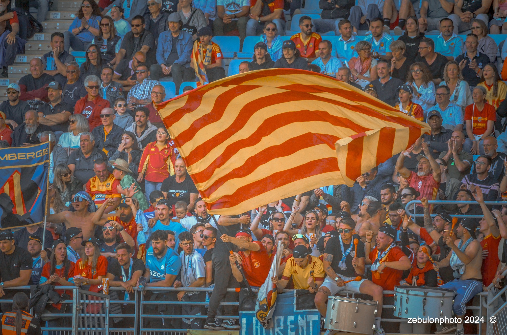  US Arlequins Perpignanais - Lyon Olympique Universitaire - Rugby - FFR 2024 - TOP14 - USAP (51) VS (20) LOU (#FFR24T14USALOU04) Photo by: Photo Zebulon | Siuxy Sports 2024-04-20