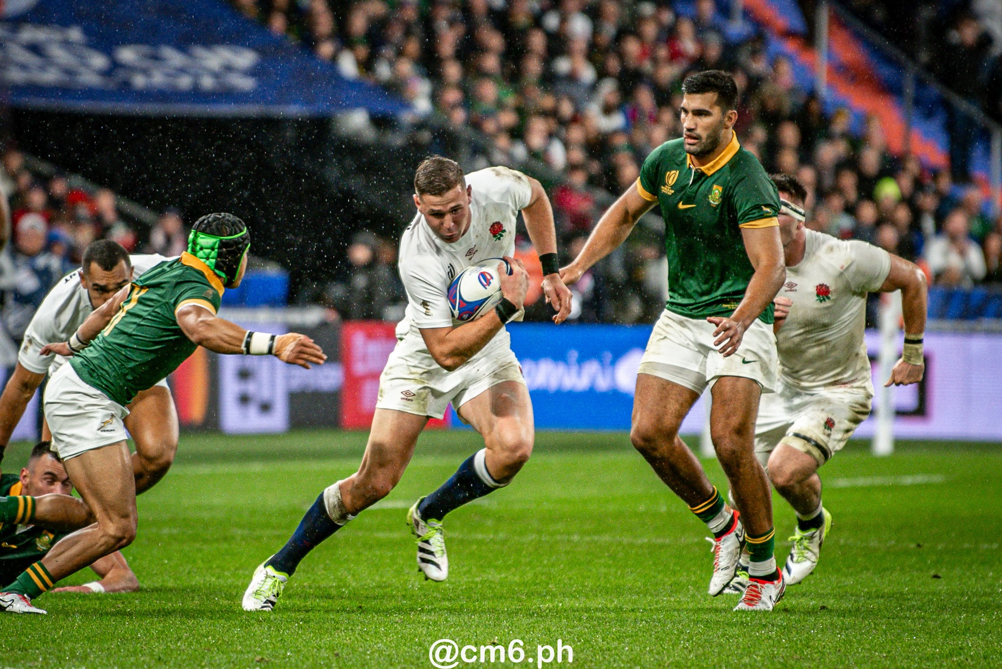  England national rugby union team - South Africa national rugby union team - Rugby - RWC 2023 - England (15) vs (16) South Africa (#RWC23ENGSAF10) Photo by: Christian Mas | Siuxy Sports 2023-10-21