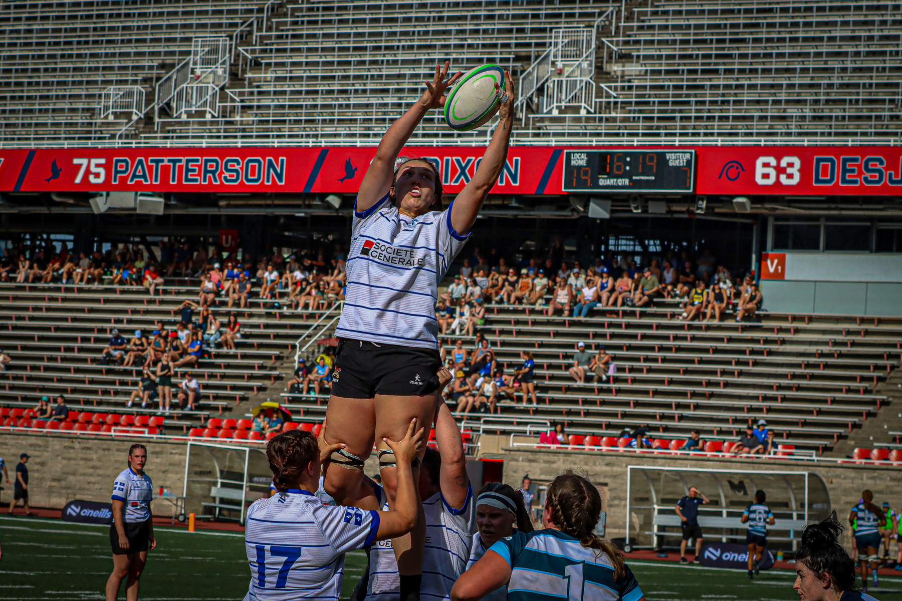  Équipe féminine - Rugby Québec - Ontario Blues (w) - Rugby - QORC-CROQ 2024 - FINALS - QUÉBEC EST (37) VS (13) ONTARIO EST - 1ST POSITION - Reel Mayarts (#QORC24QCEONE16) Photo by: Photo Mayarts | Siuxy Sports 2024-06-01