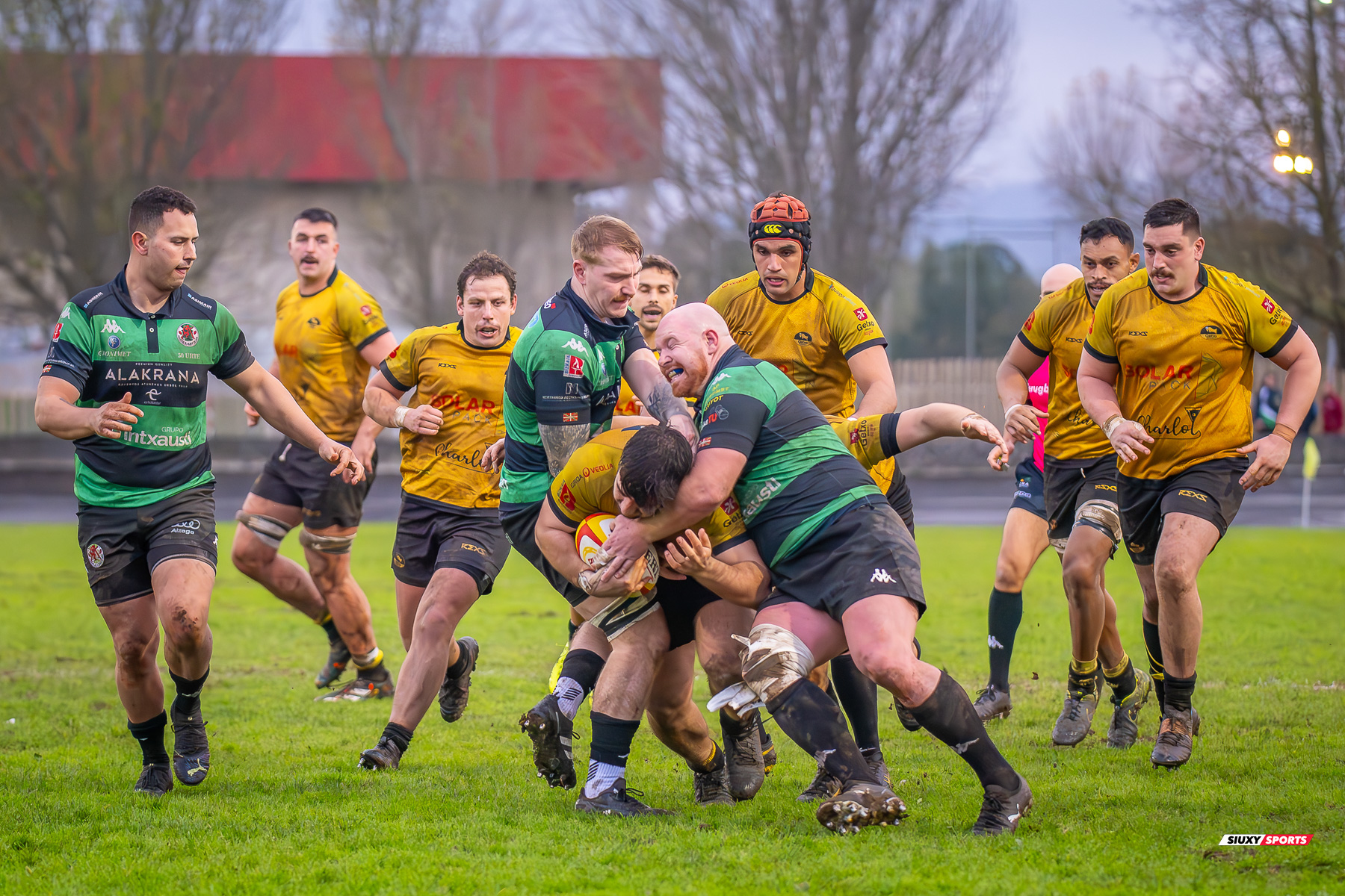 Pablo GOMEZ ROMAN - Juan Cruz RODRIGUEZ HERRERA -  Getxo Artea Rugby Taldea - Gernika Rugby Taldea - Rugby - FER 2023 - DHB - Getxo Artea RT (24) vs (20) Universitario Bilbao Rugby (#FER23DHBGETGER11) Photo by: Fredy Monfoto | Siuxy Sports 2023-11-25