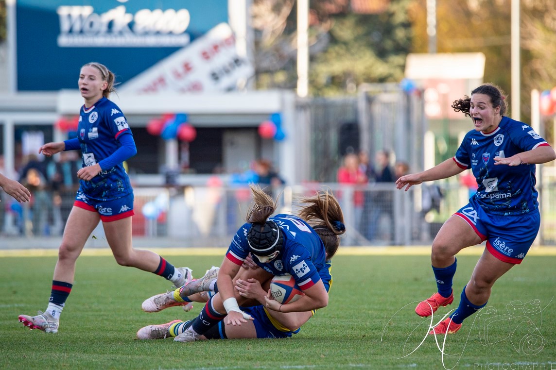  ASM Romagnat rugby féminin - FC Grenoble Rugby - Rugby - FFR 2024 Elite 1 Fém - ASM Romagnat (32) vs (8) Amazones FC Grenoble  (#FFR24E1FASMRFCG11) Photo by: Karine Valentin | Siuxy Sports 2024-11-17