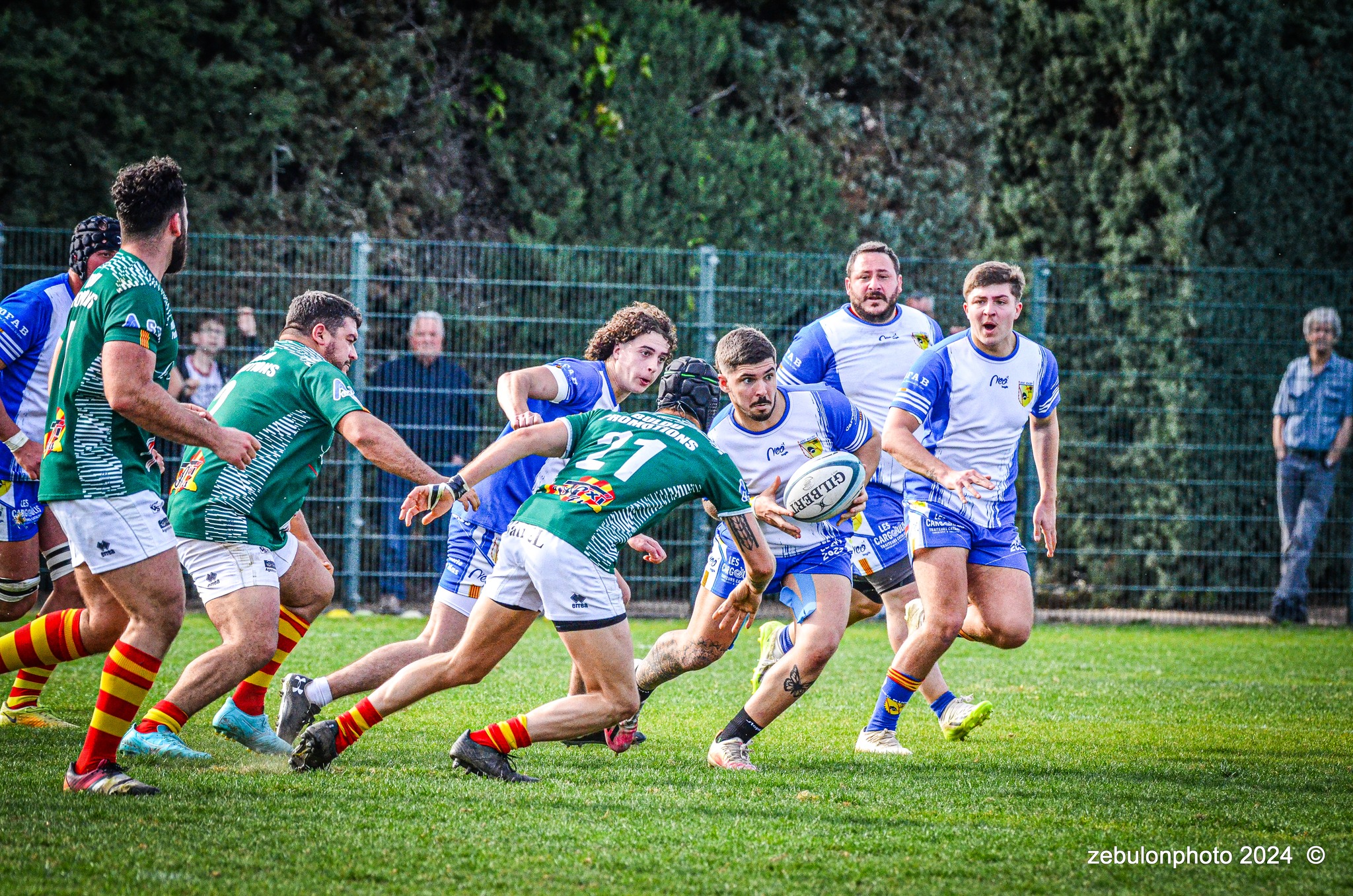  Cabestany Olympique XV - RC Ponteilla - Rugby - FFR Reg3 - Cabestani (15) vs (25) Ponteilla (#FFR24R3CABPON03) Photo by: Photo Zebulon | Siuxy Sports 2024-03-17
