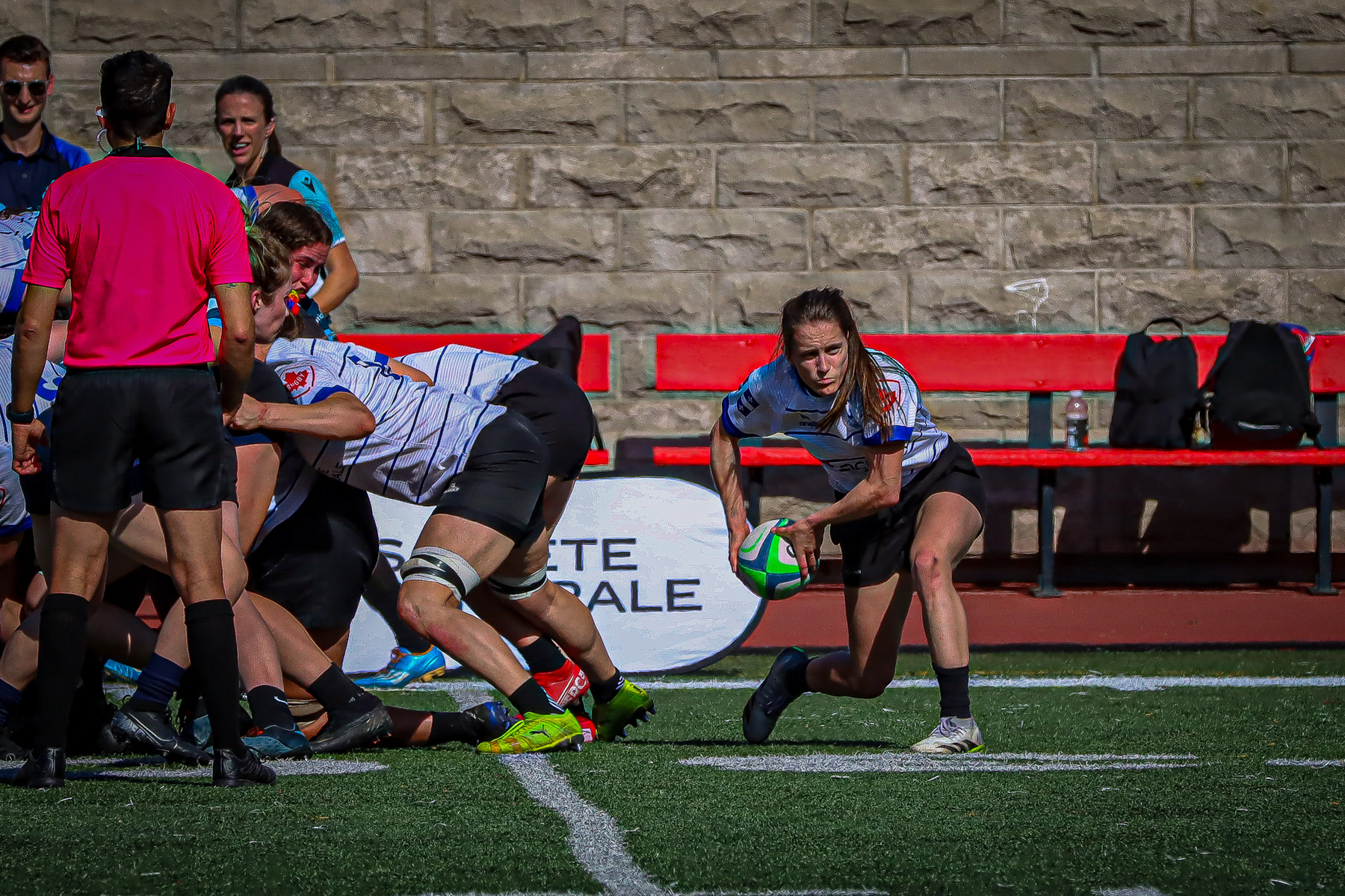  Équipe féminine - Rugby Québec - Ontario Blues (w) - Rugby - QORC-CROQ 2024 - FINALS - QUÉBEC EST (37) VS (13) ONTARIO EST - 1ST POSITION - Reel Mayarts (#QORC24QCEONE16) Photo by: Photo Mayarts | Siuxy Sports 2024-06-01