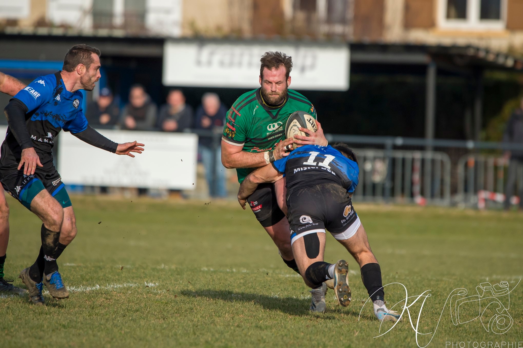  US Vinay - Rugby Club des Vallons de la Tour - Rugby - FED2 2024 - US Vinay (34) vs (25) RC des Vallons de la Tour (#FED224USVVDT01) Photo by: Karine Valentin | Siuxy Sports 2024-01-28