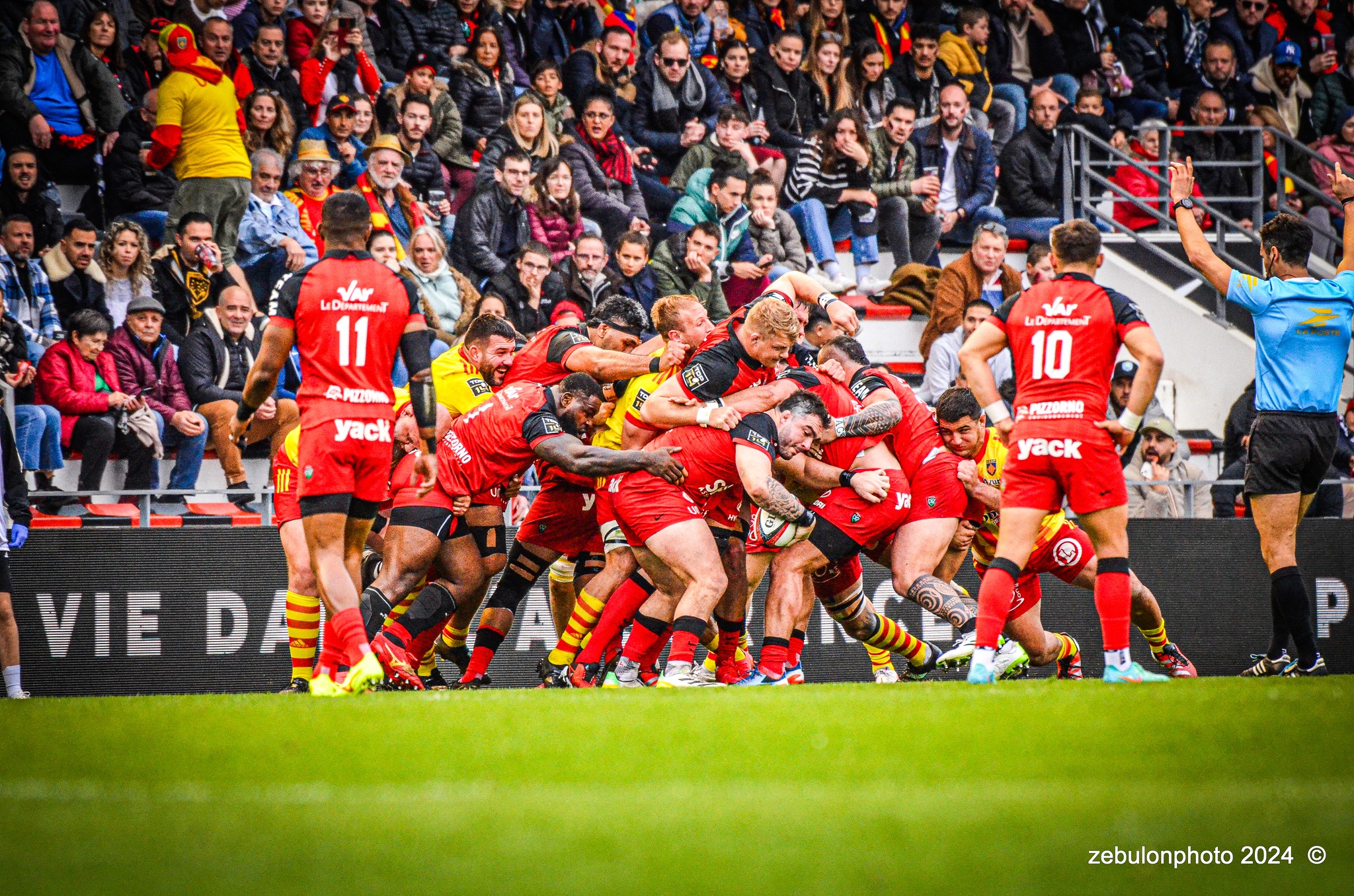  RC Toulonnais - US Arlequins Perpignanais - Rugby - TOP 14 - Toulon (44) vs (22) Perpignan (#TOP1424RCTUSAP03) Photo by: Photo Zebulon | Siuxy Sports 2024-03-02