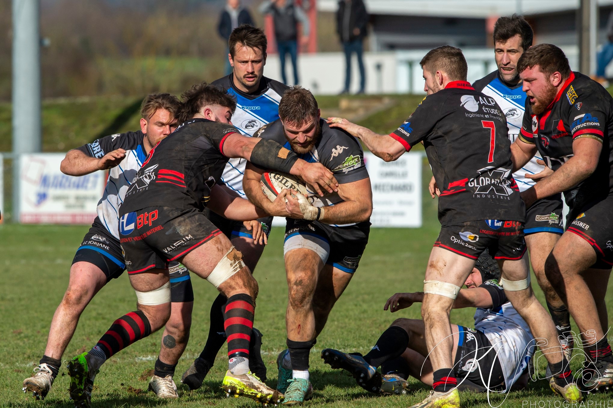  Bièvre Saint-Geoirs RC - US Vinay - Rugby - Fed2 2024 - Bièvre Saint-Geoirs RC (14) vs (26) US Vinay (#F224BSGUSV03) Photo by: Karine Valentin | Siuxy Sports 2024-03-09