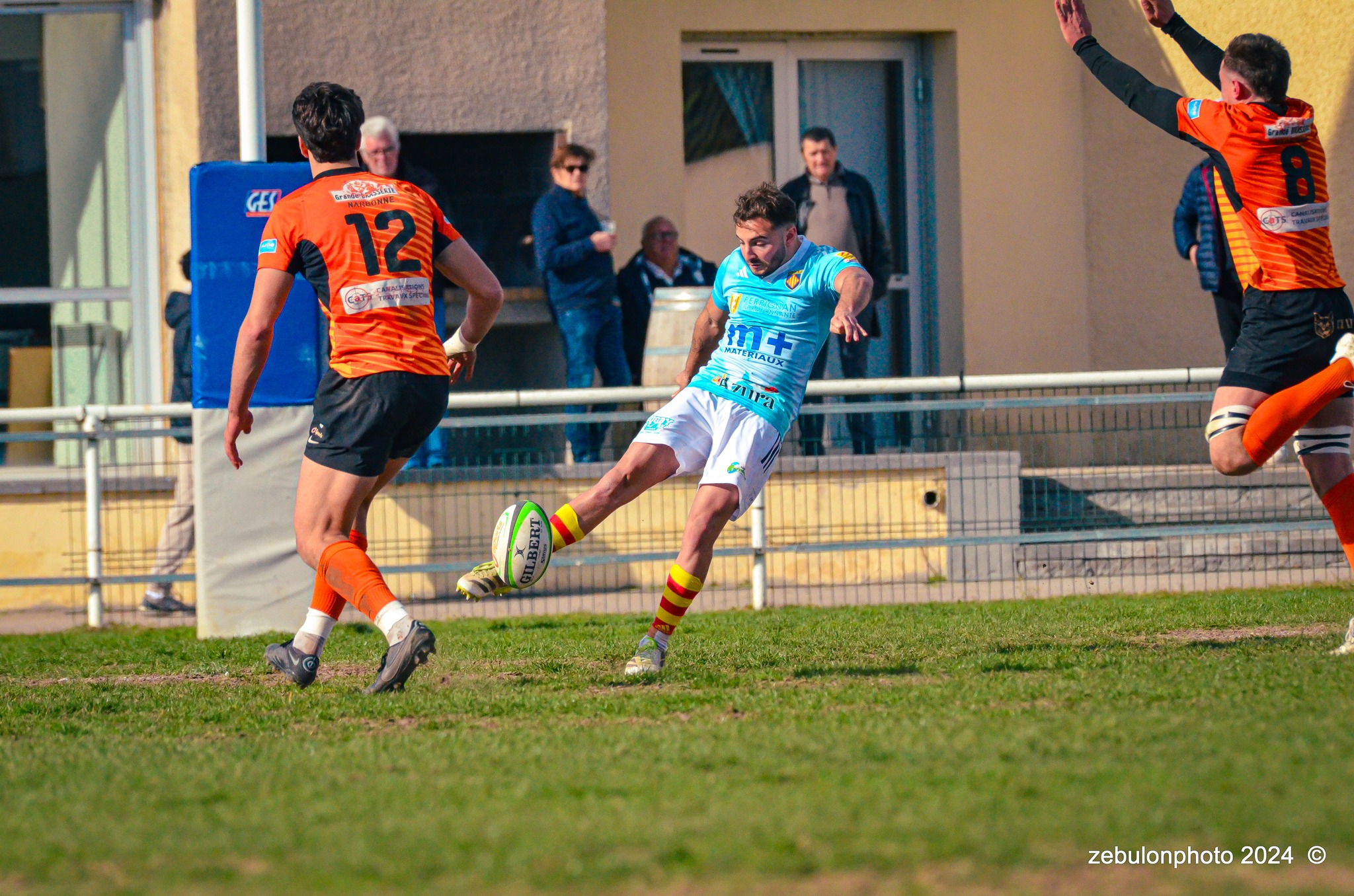  Racing Club Narbonnais - US Arlequins Perpignanais - Rugby - Espoirs - Narbonne vs USAP (#ESP24RCNUSAP02) Photo by: Photo Zebulon | Siuxy Sports 2024-02-17