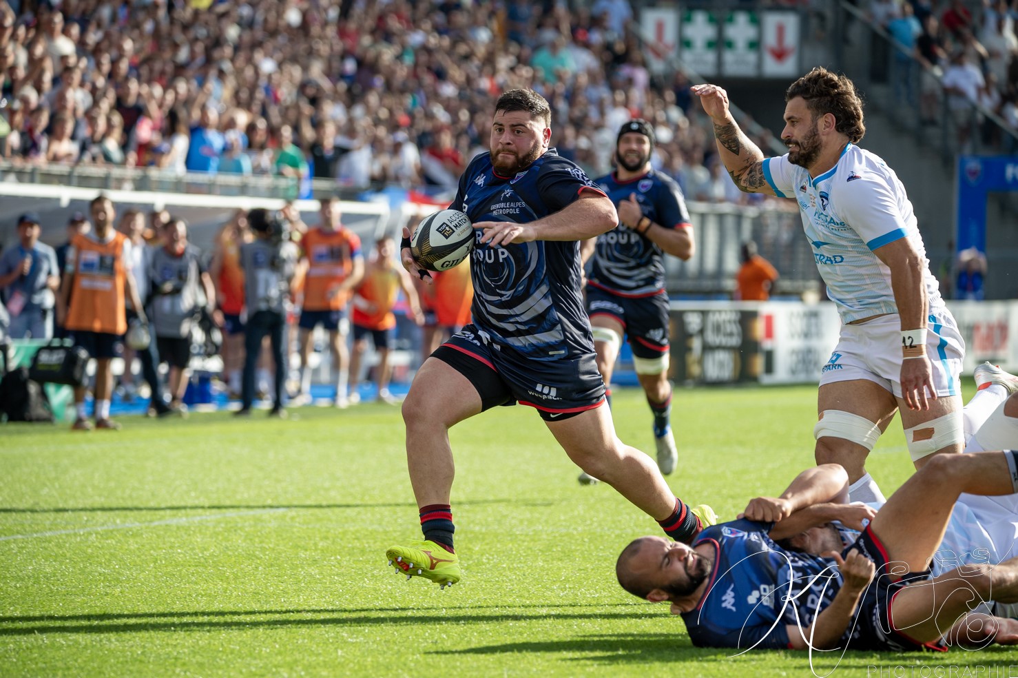  FC Grenoble Rugby - Montpellier Hérault Rugby - Rugby - FFR - 2024 - Access Match -  FC Grenoble (18) vs (20) Montpellier (#FFR24FCGMHR06) Photo by: Karine Valentin | Siuxy Sports 2024-06-16