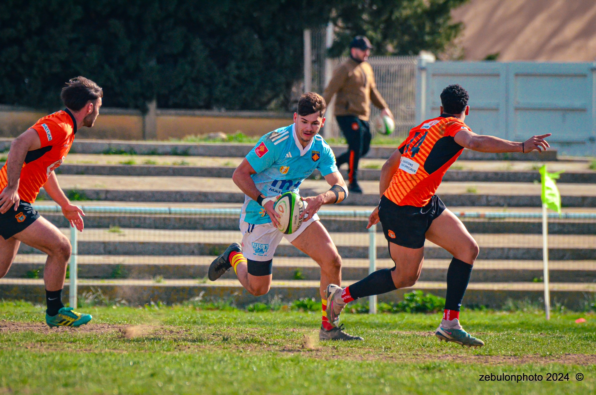  Racing Club Narbonnais - US Arlequins Perpignanais - Rugby - Espoirs - Narbonne vs USAP (#ESP24RCNUSAP02) Photo by: Photo Zebulon | Siuxy Sports 2024-02-17