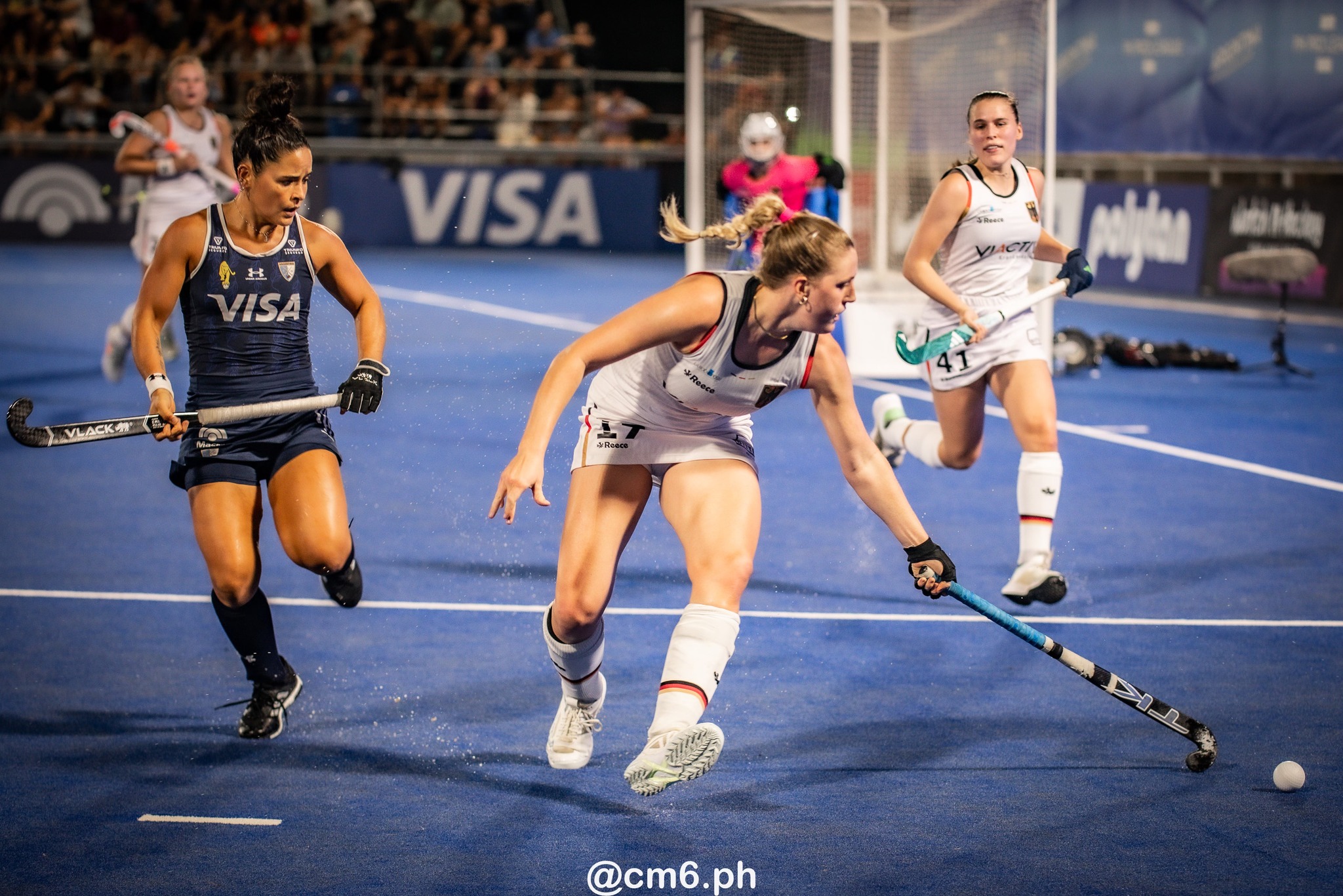 Maria Jose GRANATTO -  Selección femenina de hockey sobre césped de Argentina - Germany women's national field hockey team - Field hockey - FIH Pro League Fem 2023-2024 - Argentina (3) vs (1) Germany (#FIHPF24ARGGER02) Photo by: Christian Mas | Siuxy Sports 2024-02-16