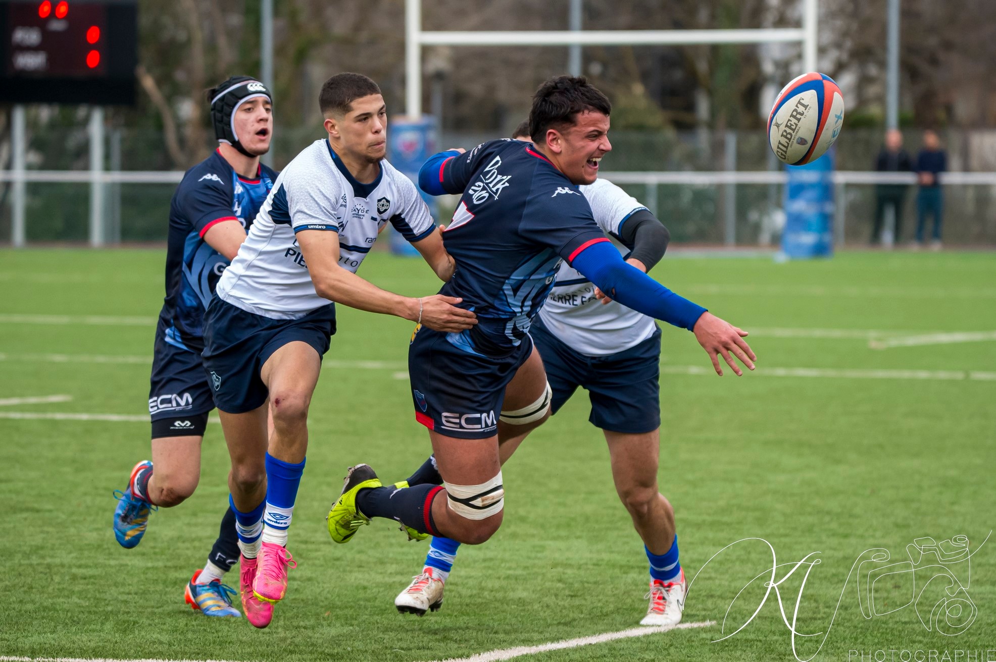 Camille BAZ MARCOS - Samuel BIELLE BIARREY -  FC Grenoble Rugby - Castres Olympique - Rugby - 2024 Espoirs - FC Grenoble (53) vs (32) Castres Olympique (#ESP24FCGCAS02) Photo by: Karine Valentin | Siuxy Sports 2024-02-17