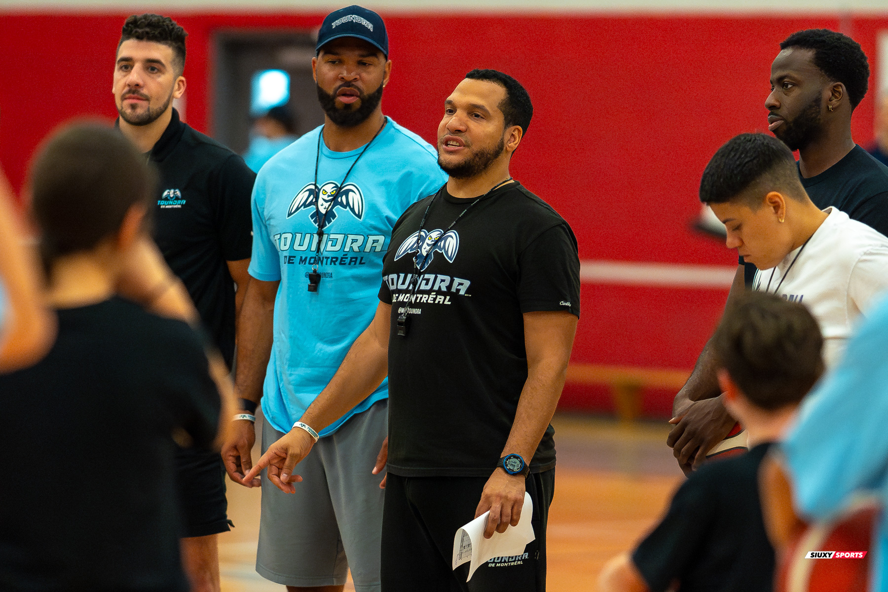 Nervens DEMOSTHENE - Kyle DESMARAIS - Rauly LEINO - Jonathan WILLIAMS -  Montreal -  - Basketball - Camp d'été de Basketball Jr Toundra 2024 (#2024JRTOUNDRA016) Photo by:  | Siuxy Sports 2024-06-29